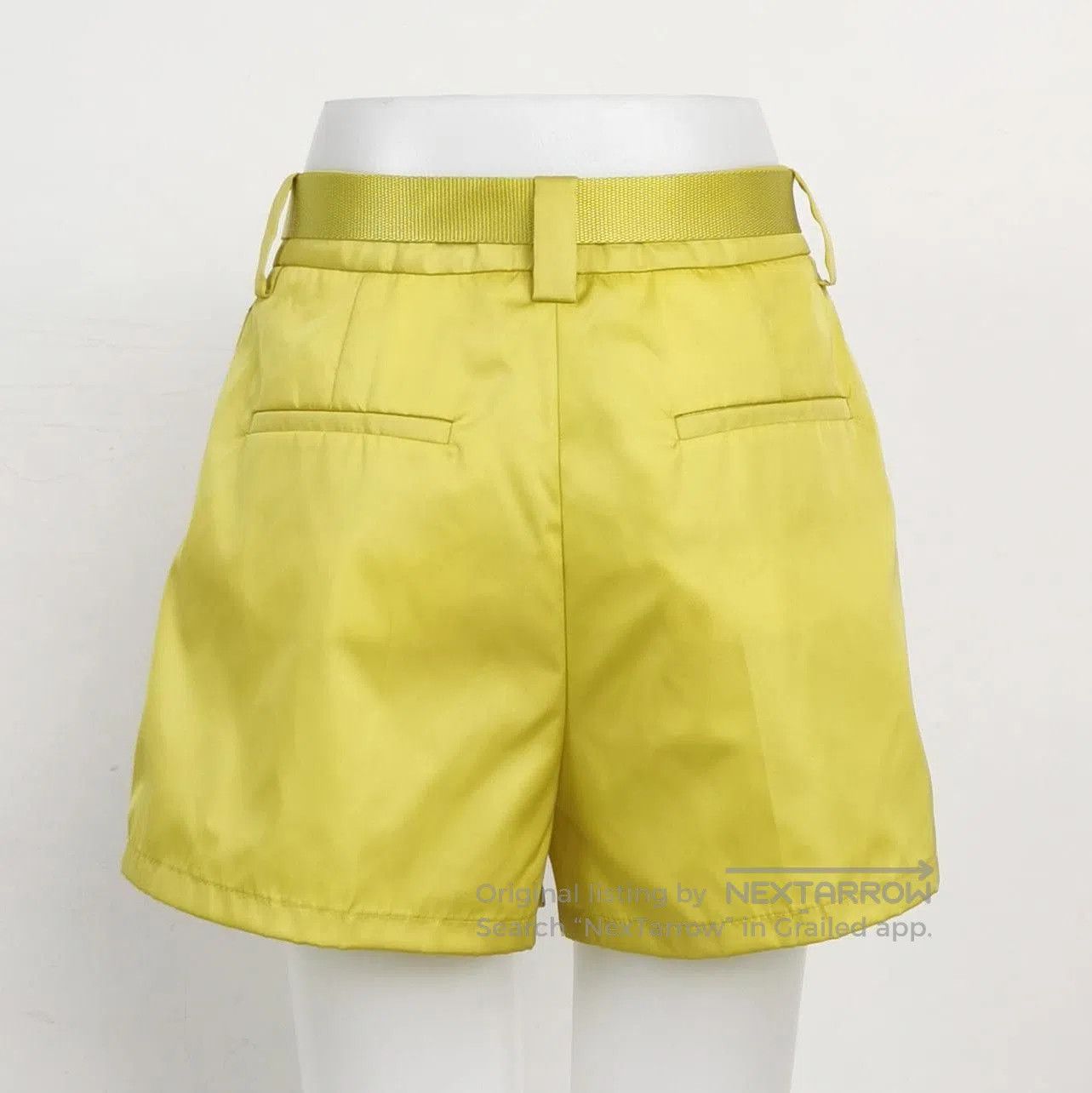 Prada Prada Yellow Belted Shorts with Pouch . Size 39" - 2 Thumbnail
