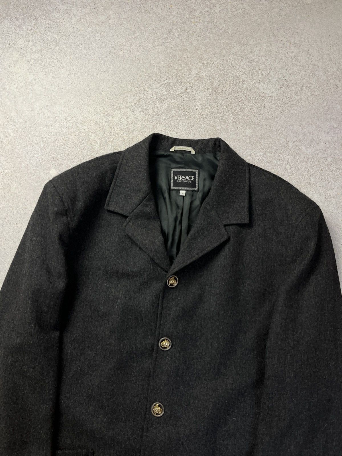 Versace Jeans Couture DDP VTG VERSACE JEANS COUTURE WOOL COAT SIZE L Size US L / EU 52-54 / 3 - 2 Thumbnail