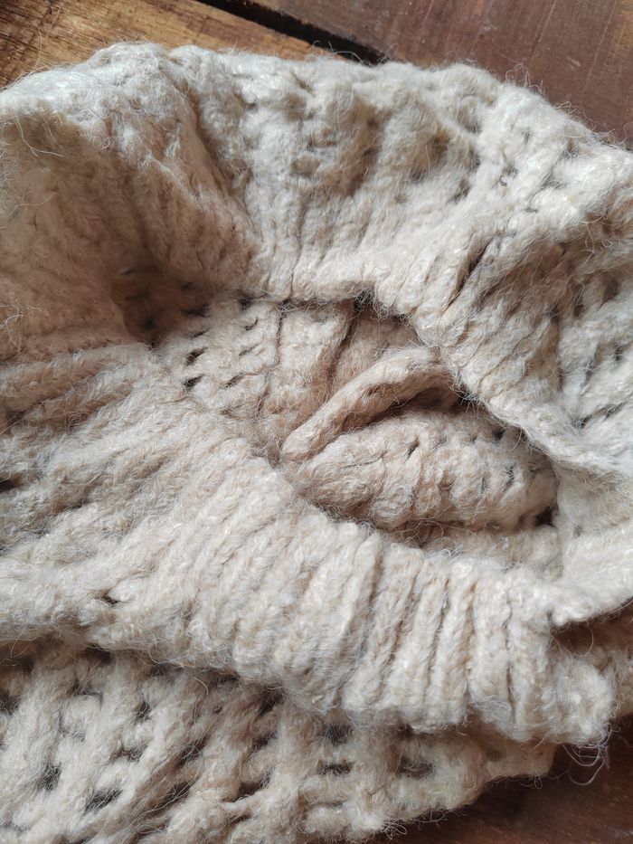 Japanese Brand Vintage Crochet Knitted handmade Beanie Snowcap Size ONE SIZE - 5 Thumbnail
