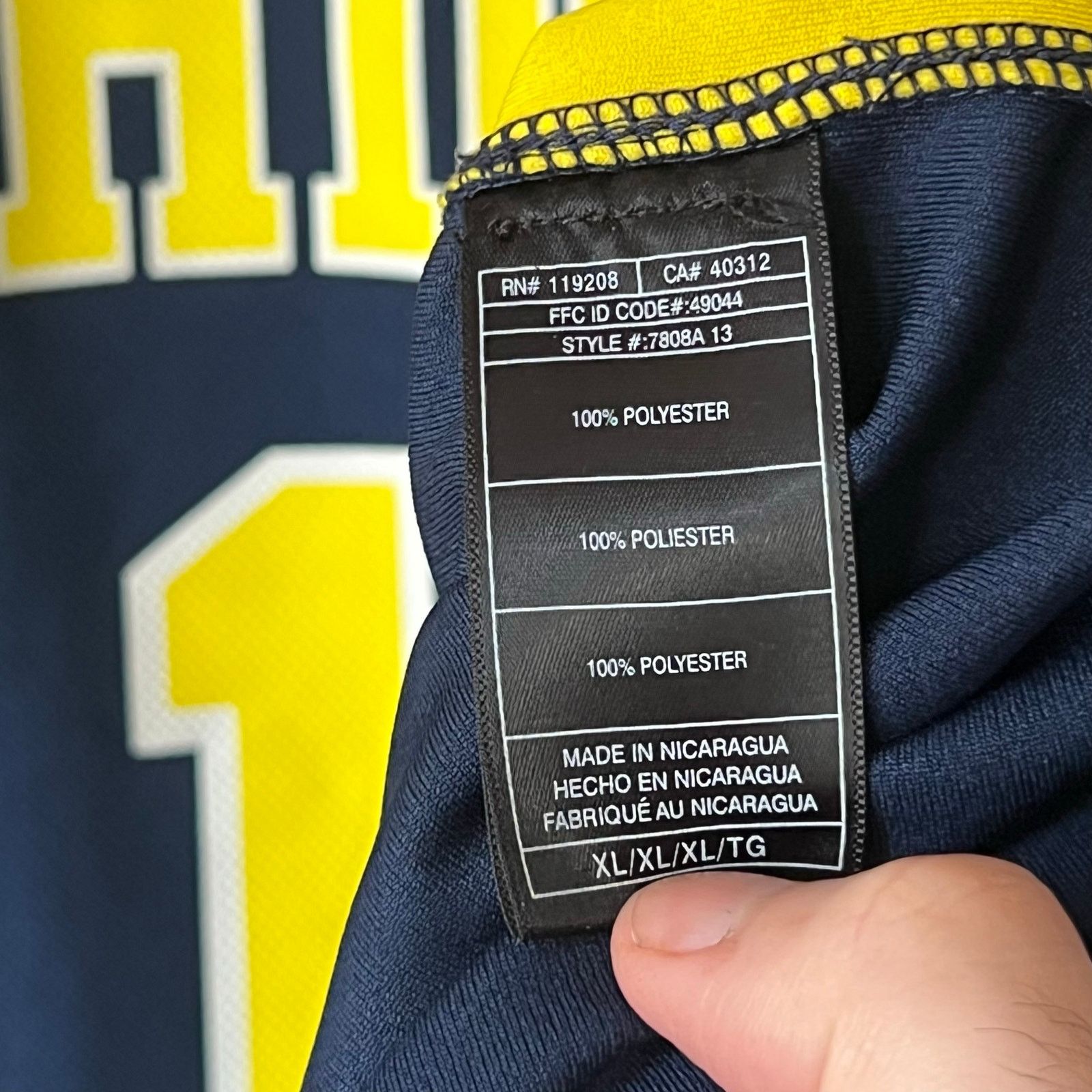 Adidas Michigan Wolverines Basketball Jersey | Glenn Robinson | XL Size US XL / EU 56 / 4 - 6 Thumbnail