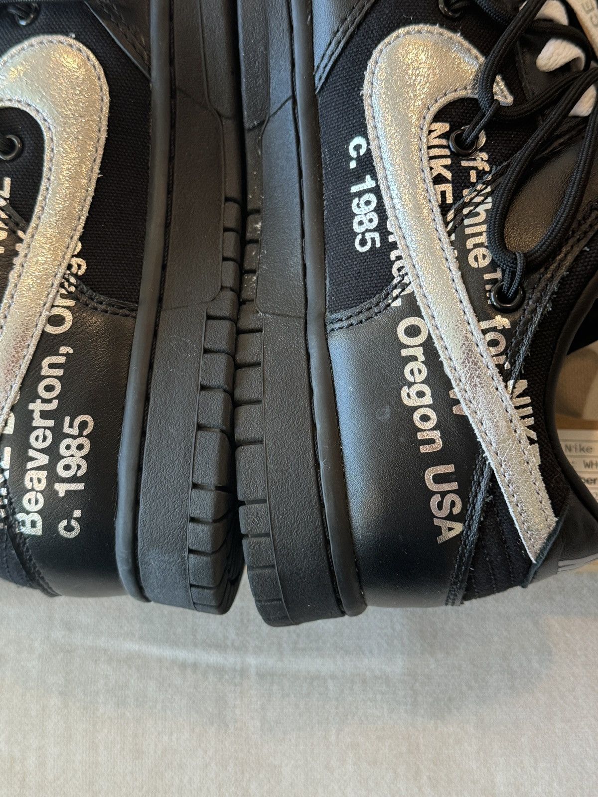 Nike × Off-White Nike x Off-White Dunk Low Lot 50 Sneaker Size US 8.5 / EU 41-42 - 3 Thumbnail
