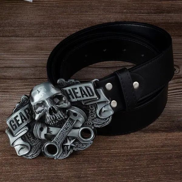 Japanese Brand Skull Buckle Belt Size ONE SIZE - 1 Thumbnail