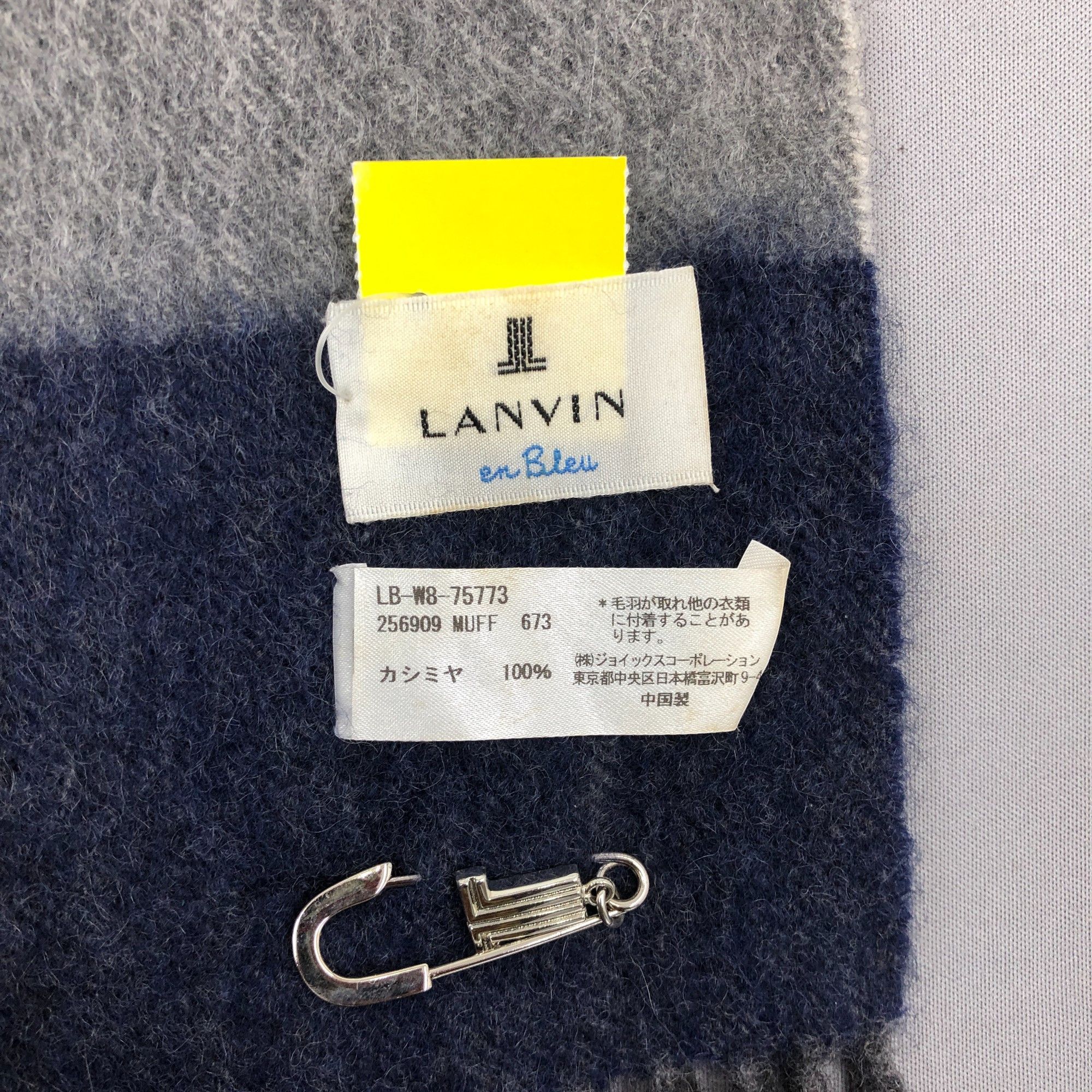 Lanvin Vintage Lanvin Scarf Muffler Wool Fringe Winter Scarves Size ONE SIZE - 4 Thumbnail