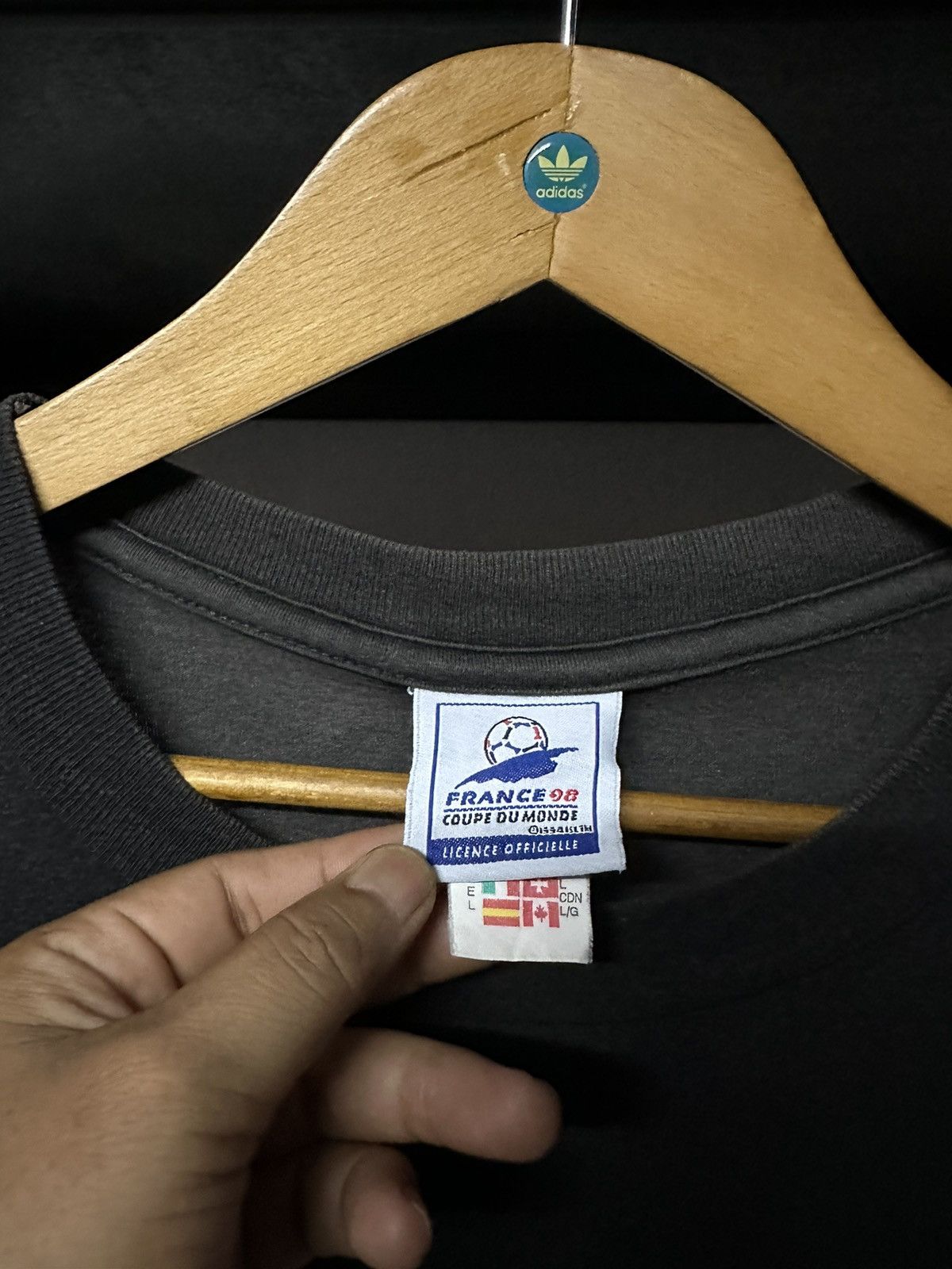 Adidas × Vintage Vintage 90s Adidas World Cup France Coupe Du Moude Sun Faded Size US L / EU 52-54 / 3 - 6 Thumbnail