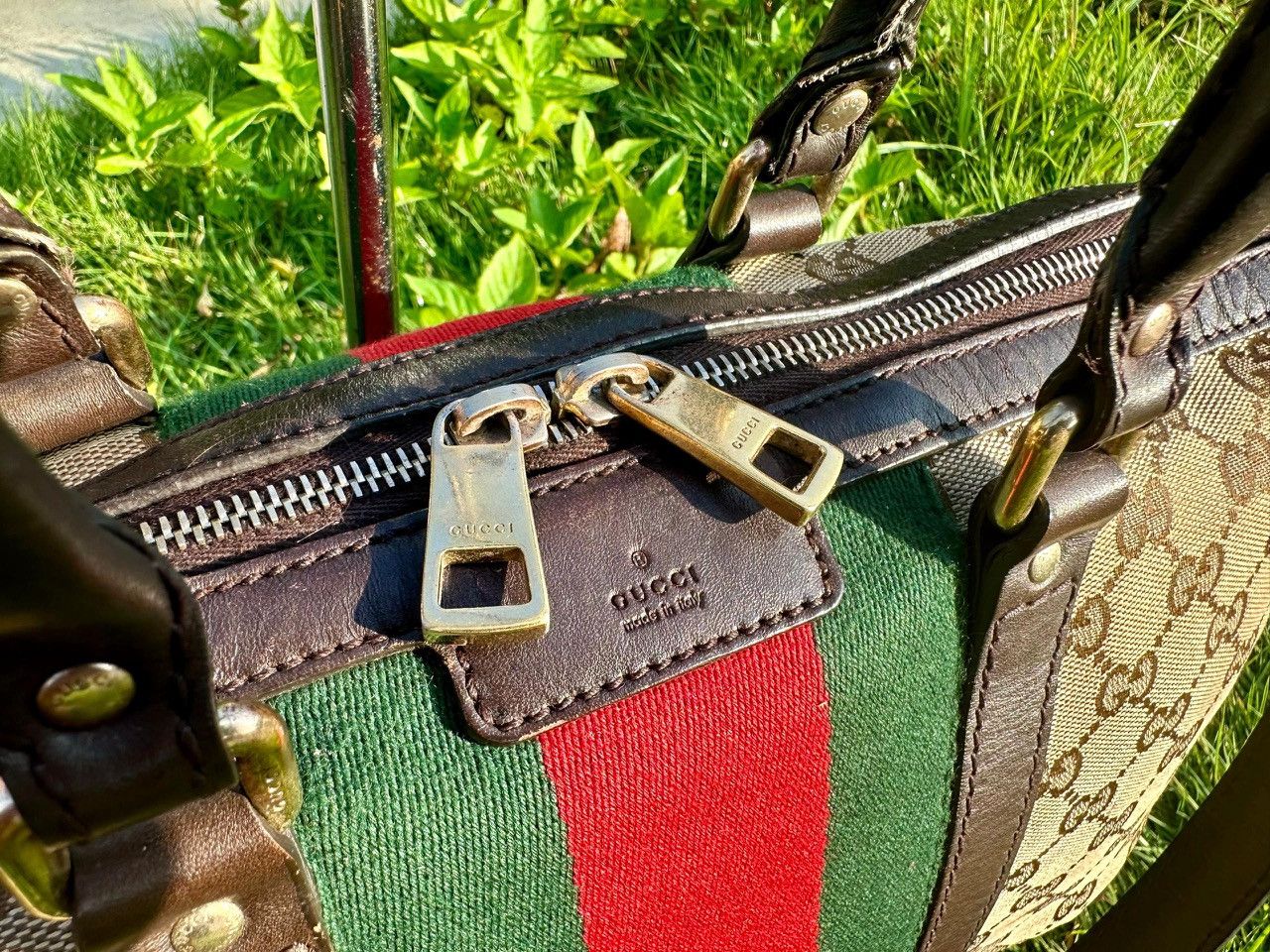 Gucci Authentic Gucci Monogram GG Canvas Vintage Medium Bag Size ONE SIZE - 6 Thumbnail
