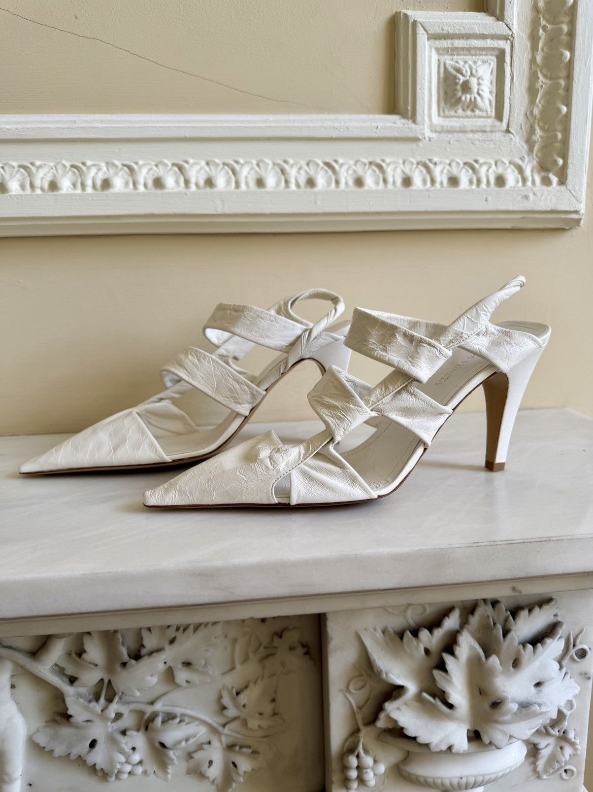 Bottega Veneta Bottega Veneta Nappa Leather Slingbacks Size US 6.5 / IT 36.5 - 9 Thumbnail