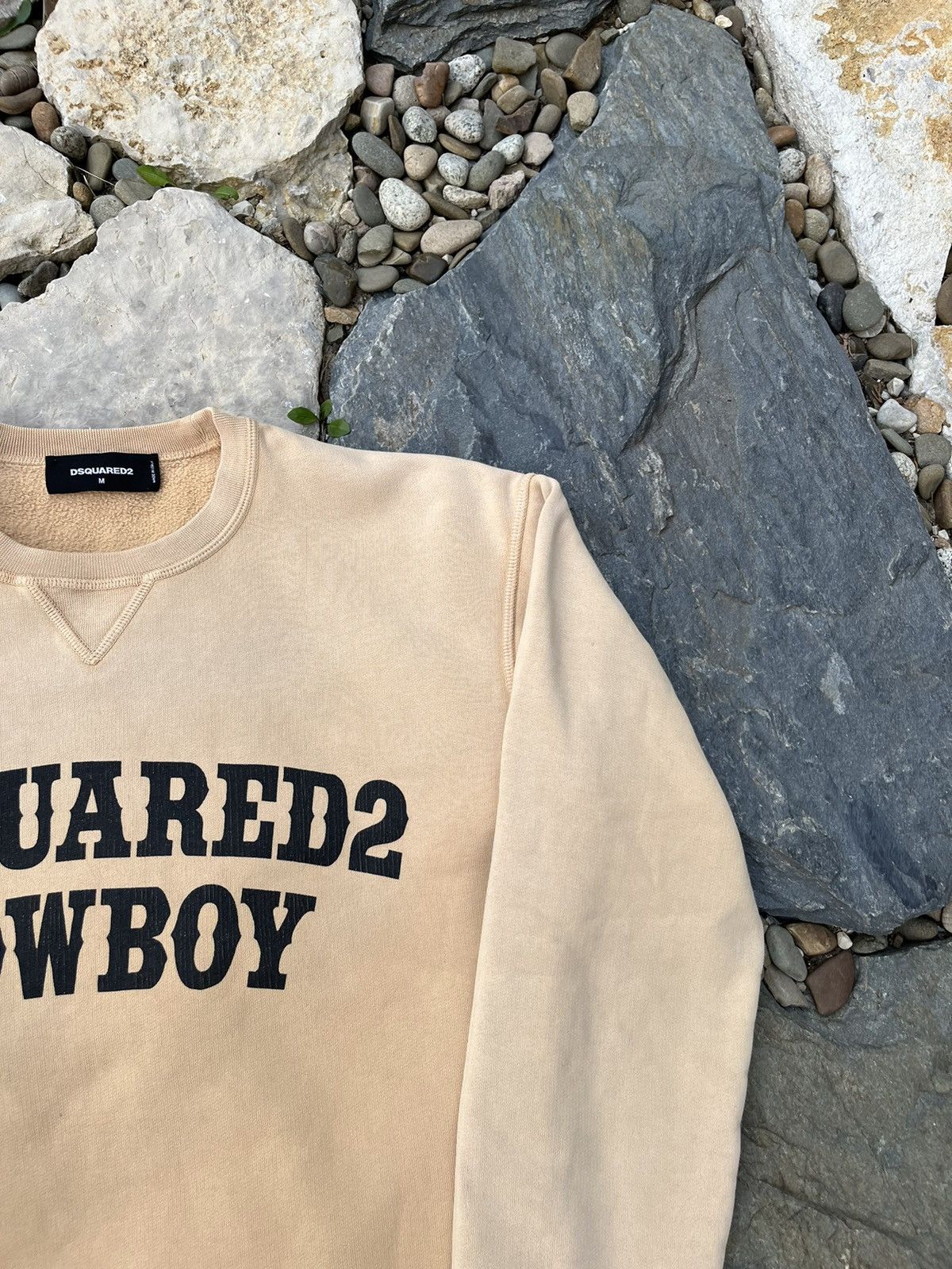 Cowboy Equipment × Designer × Dsquared2 Dsquared2 cowboy coffee ombre washed sweatshirt spellout Size US M / EU 48-50 / 2 - 3 Thumbnail
