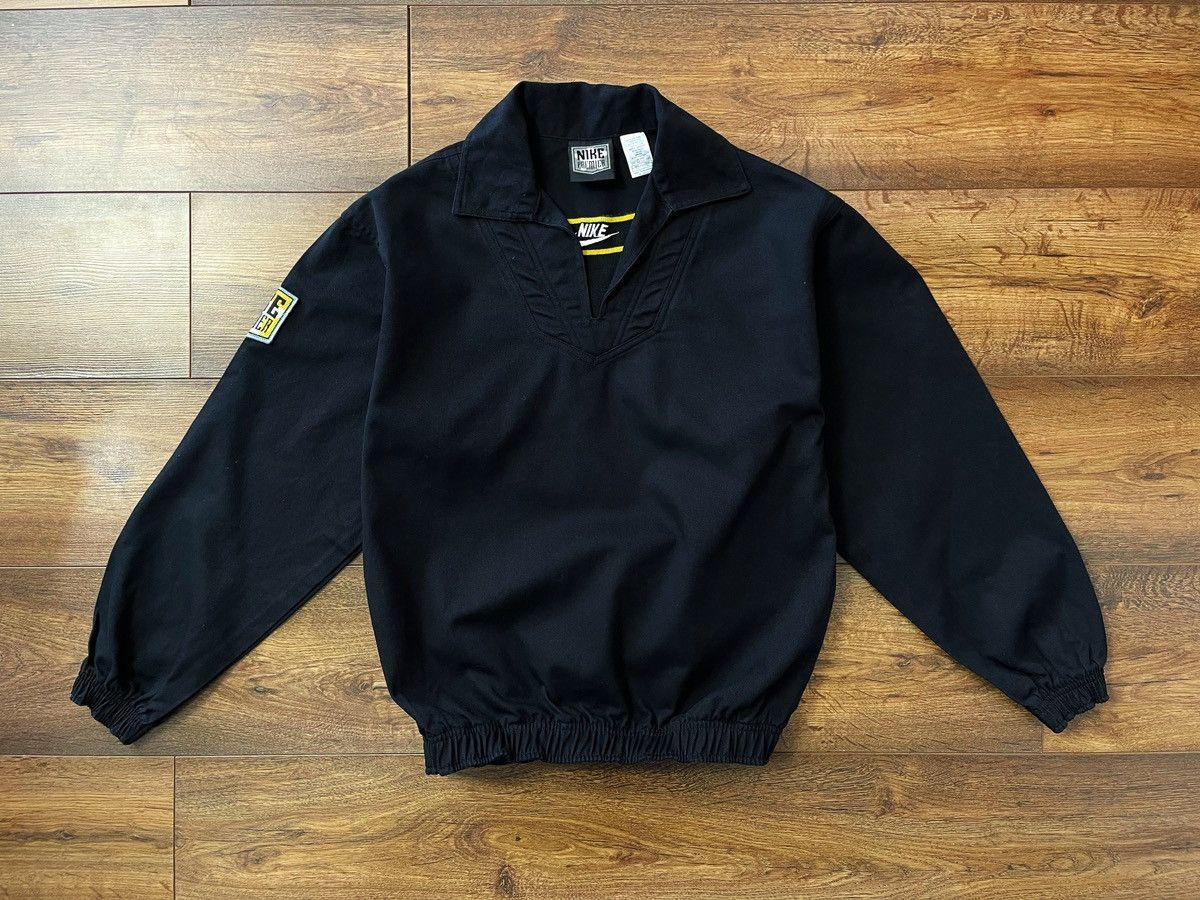 Nike Vintage Nike Premier Denim Drill Pullover Jacket Spellout Size US S / EU 44-46 / 1 - 1 Thumbnail