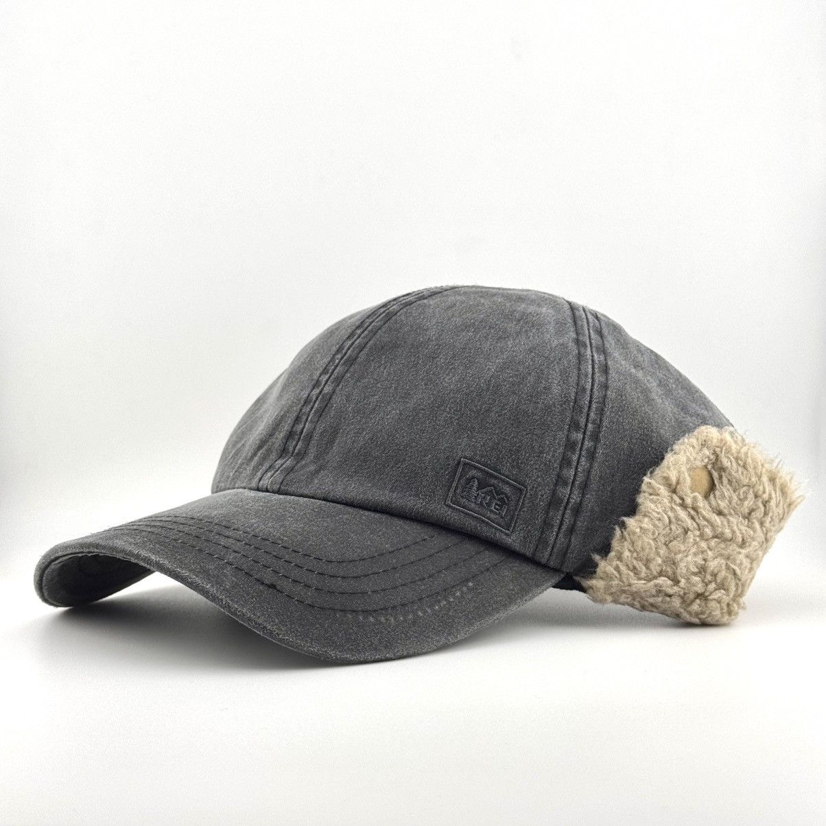 Rei REI Co-op Earflap Winter Cap Charcoal Faux Shearling Hat Size ONE SIZE - 7 Thumbnail