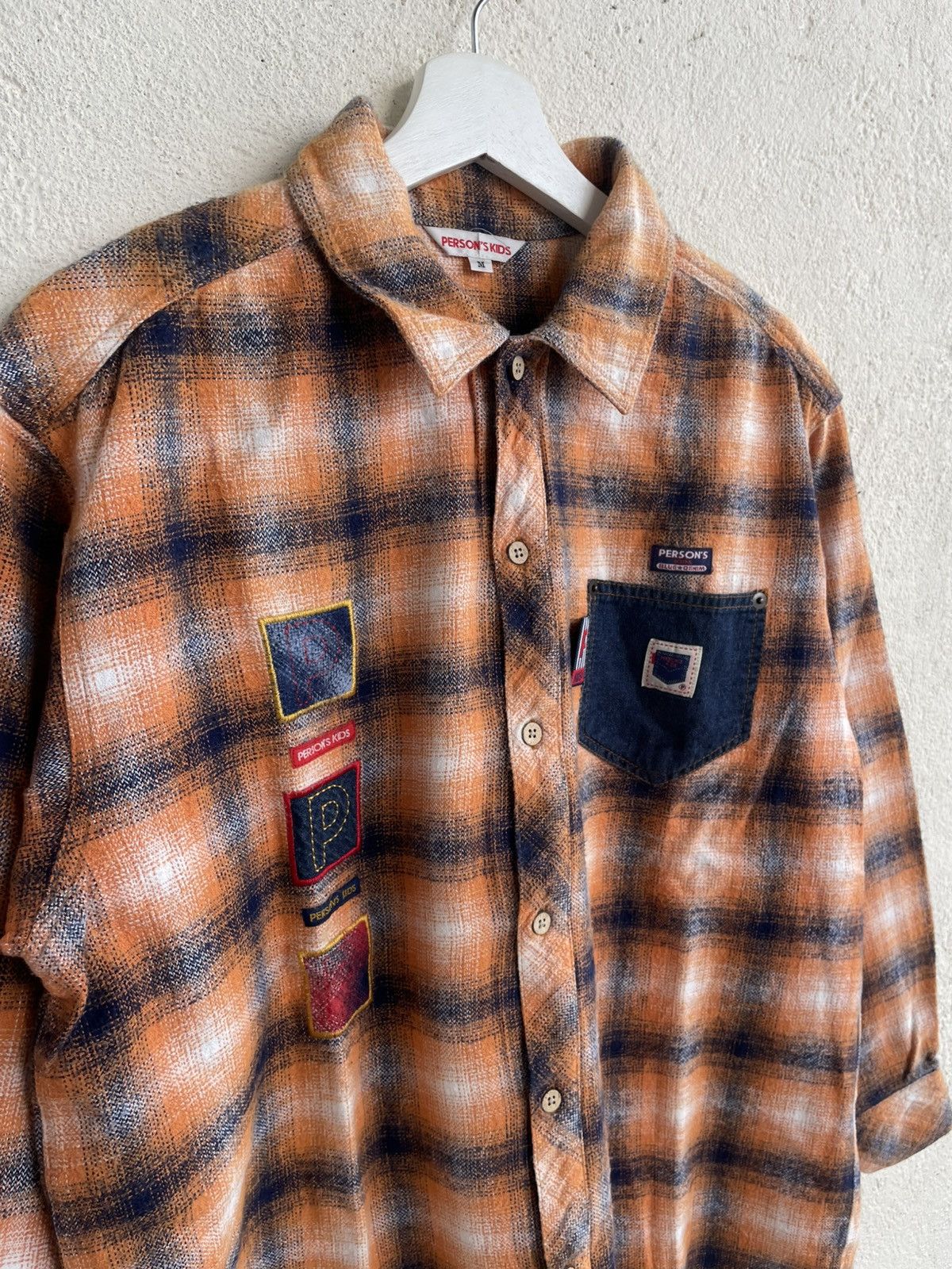 RRL Ralph Lauren 2000s 45rpm Patchwork Plaid Flannel Y2K Hysteric Ifsix LGB Size US XL / EU 56 / 4 - 4 Thumbnail
