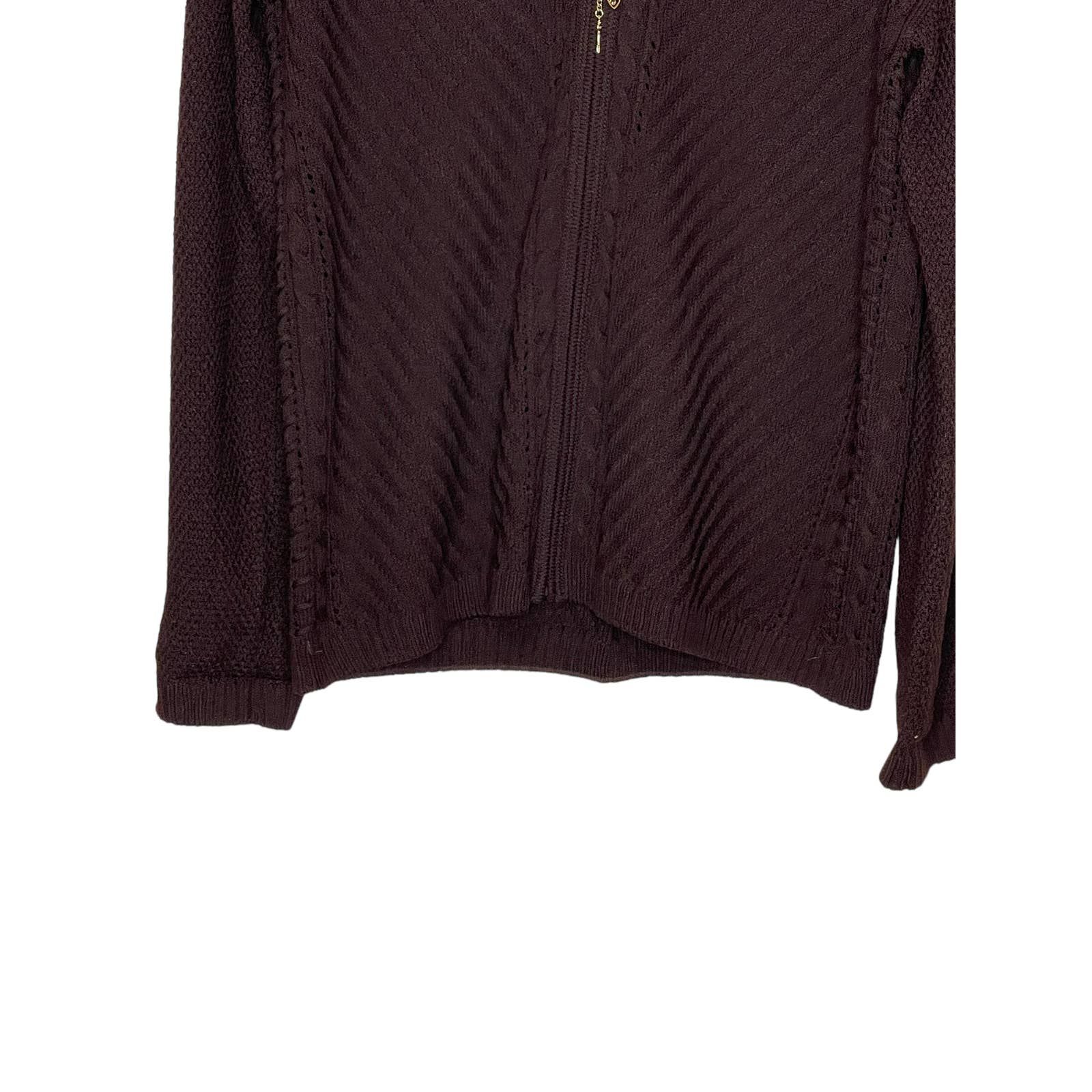 St. John Couture St. John Women Sweater Jacket Wool Blend V-Neck Zip-Up Small Size S / US 4 / IT 40 - 5 Thumbnail