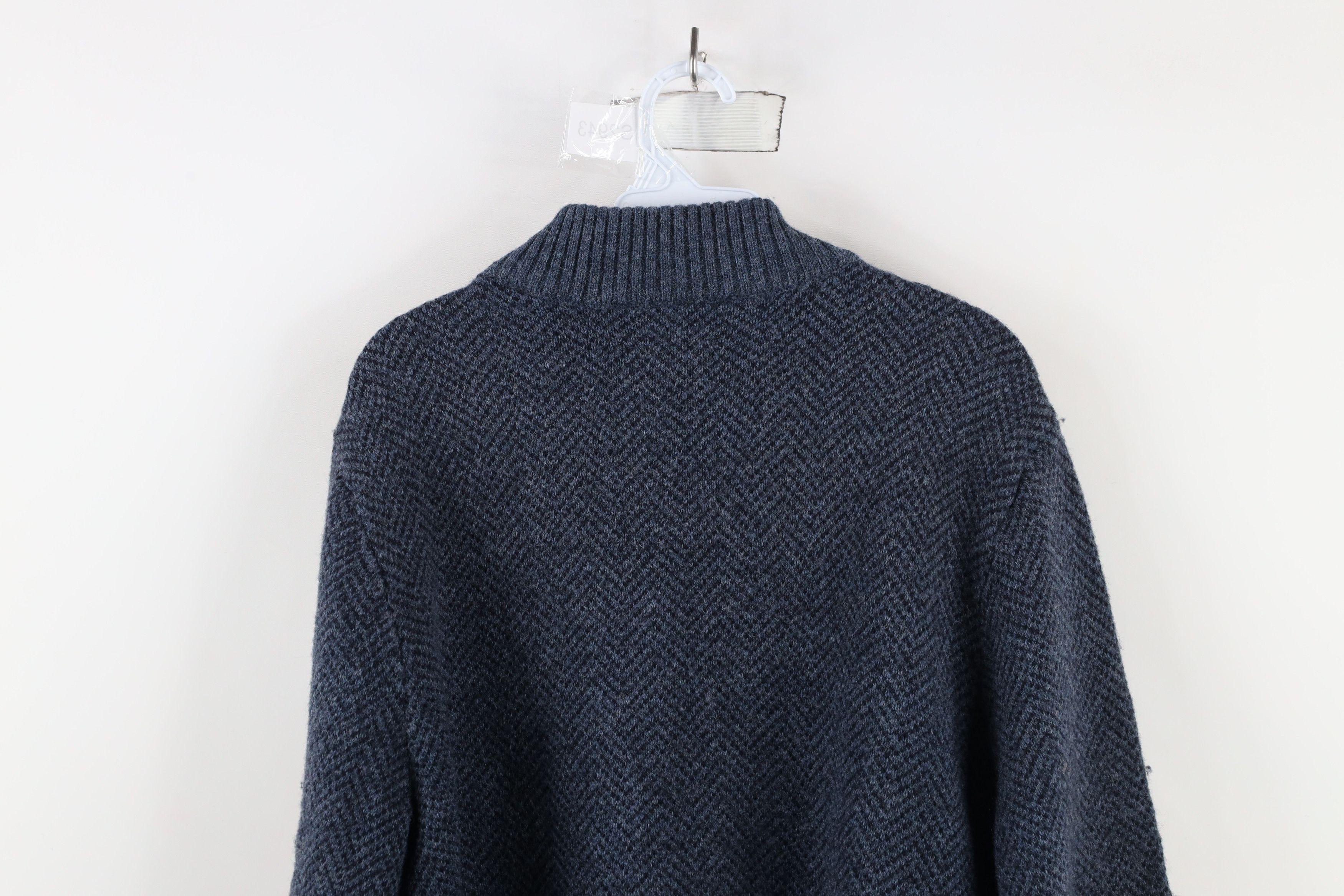 Pendleton Vintage Pendleton Washable Wool Knit Half Zip Sweater Blue Size US L / EU 52-54 / 3 - 11 Thumbnail