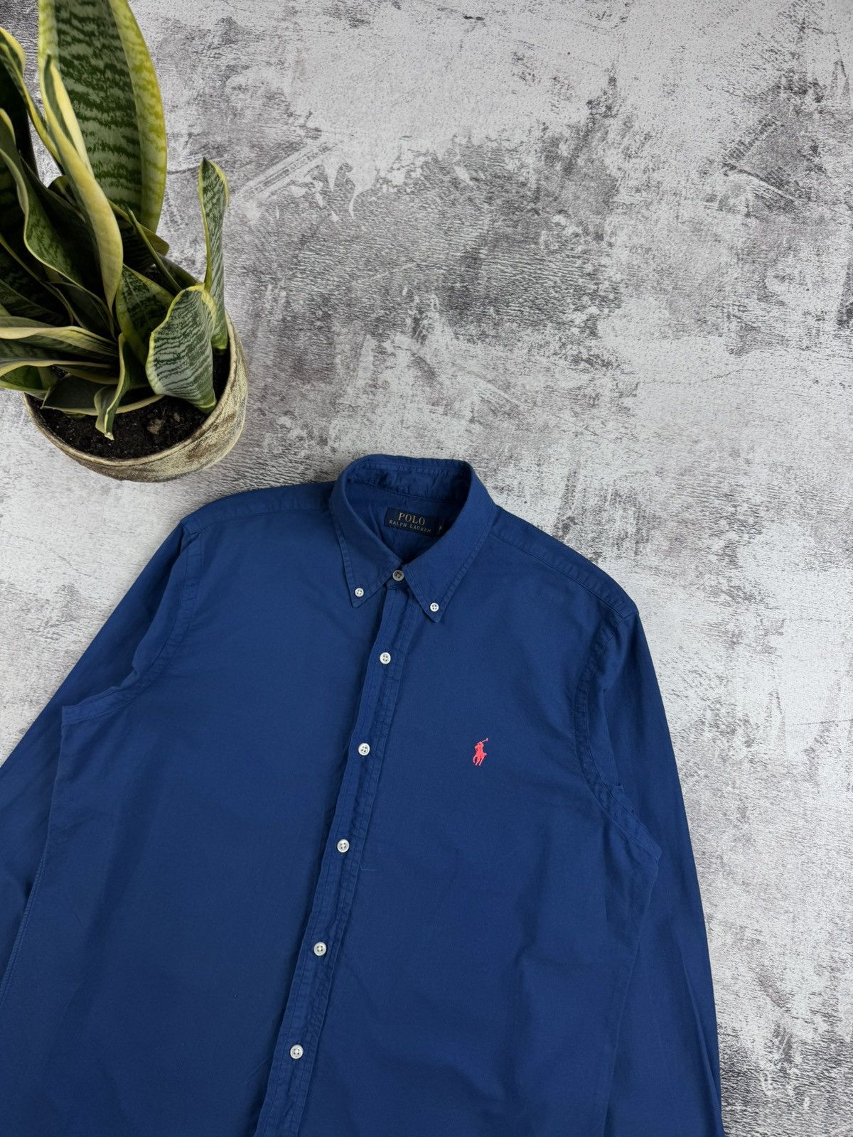 Polo Ralph Lauren Polo Ralph Lauren Basic 90S Longsleeve Luxury Button Shirt Size US M / EU 48-50 / 2 - 5 Thumbnail