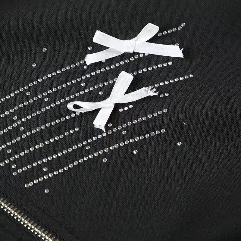 Other Y2k Rhinestone Fur Hooded Jacket Zipper Hoodie Retro Size S / US 4 / IT 40 - 9 Thumbnail