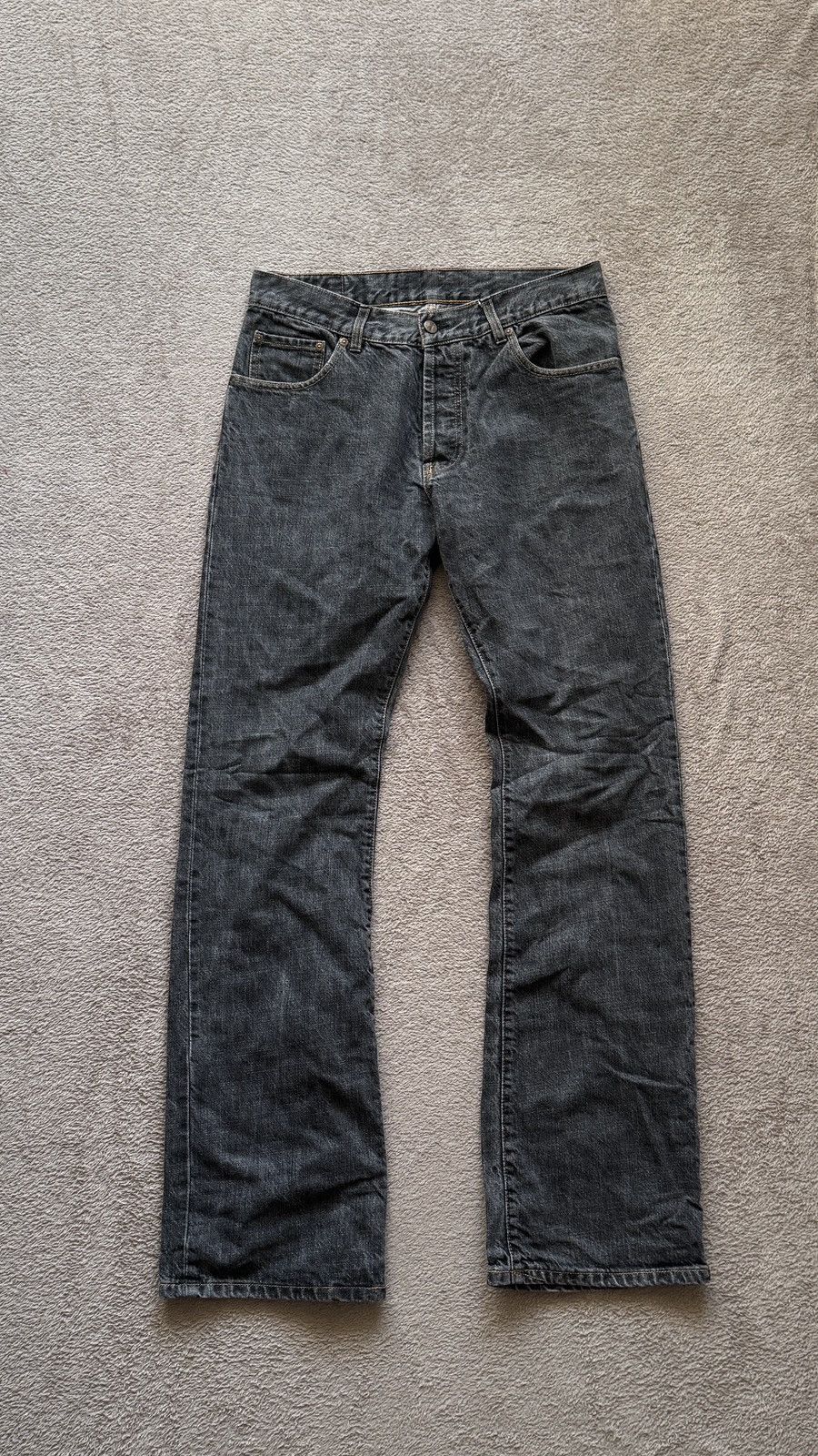 Helmut Lang LGB Vibe Y2K Straight Faded Mudwash Jeans