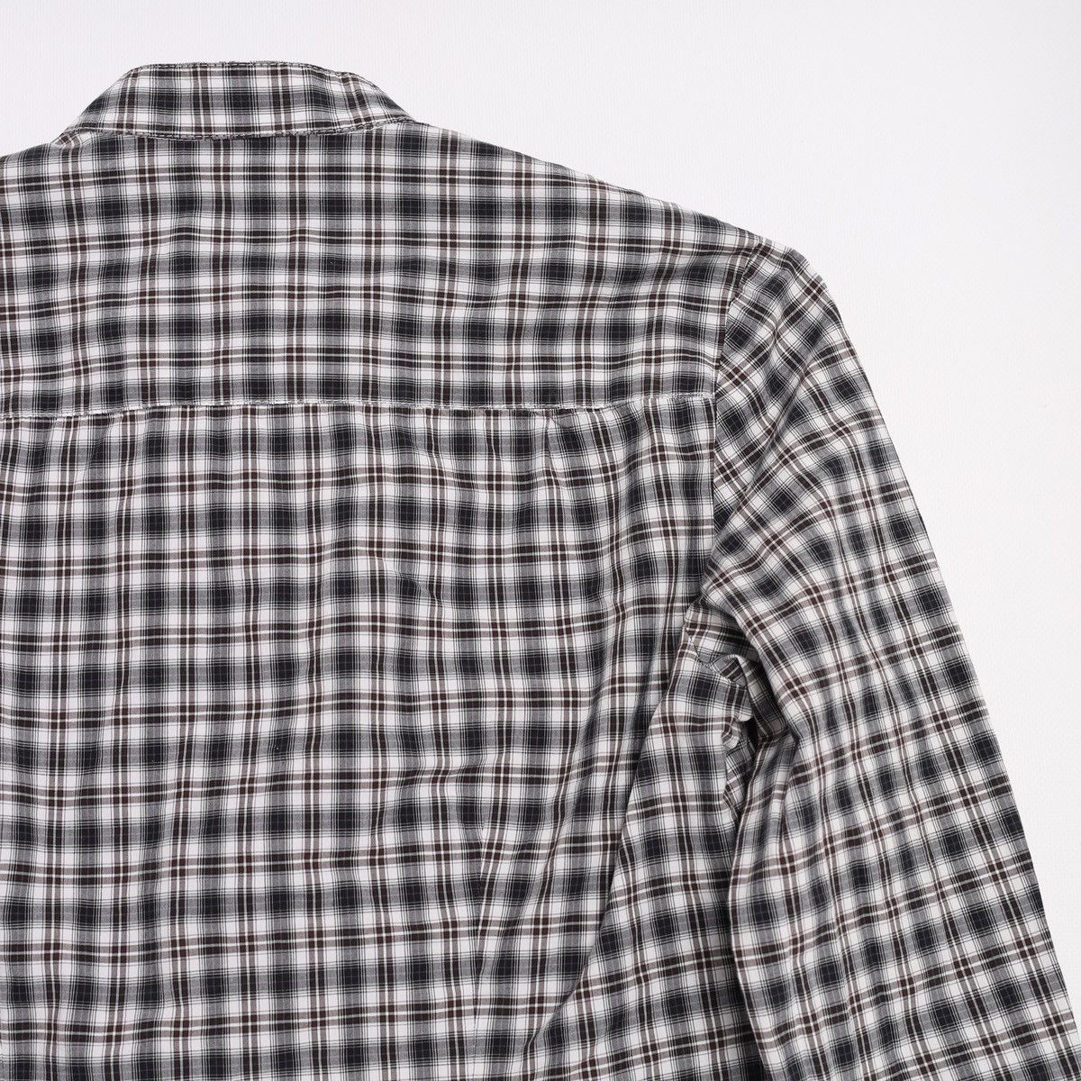 Alexander McQueen Alexander McQueen MCQ Plaid Check Shirt Grey Cotton Size M / US 6-8 / IT 42-44 - 13 Thumbnail