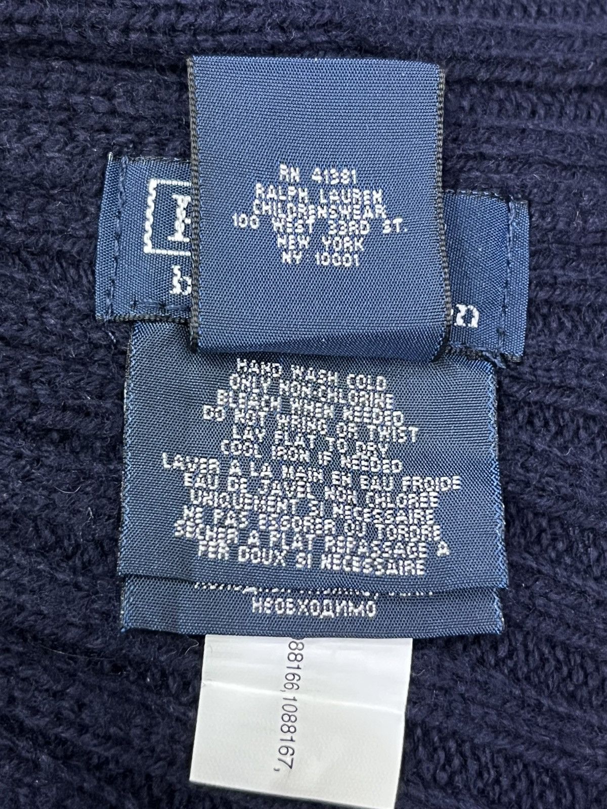 Polo Ralph Lauren 🔥Vintage 90’s Polo Ralph Lauren Big Red Pony Navy Beanie Size ONE SIZE - 10 Thumbnail