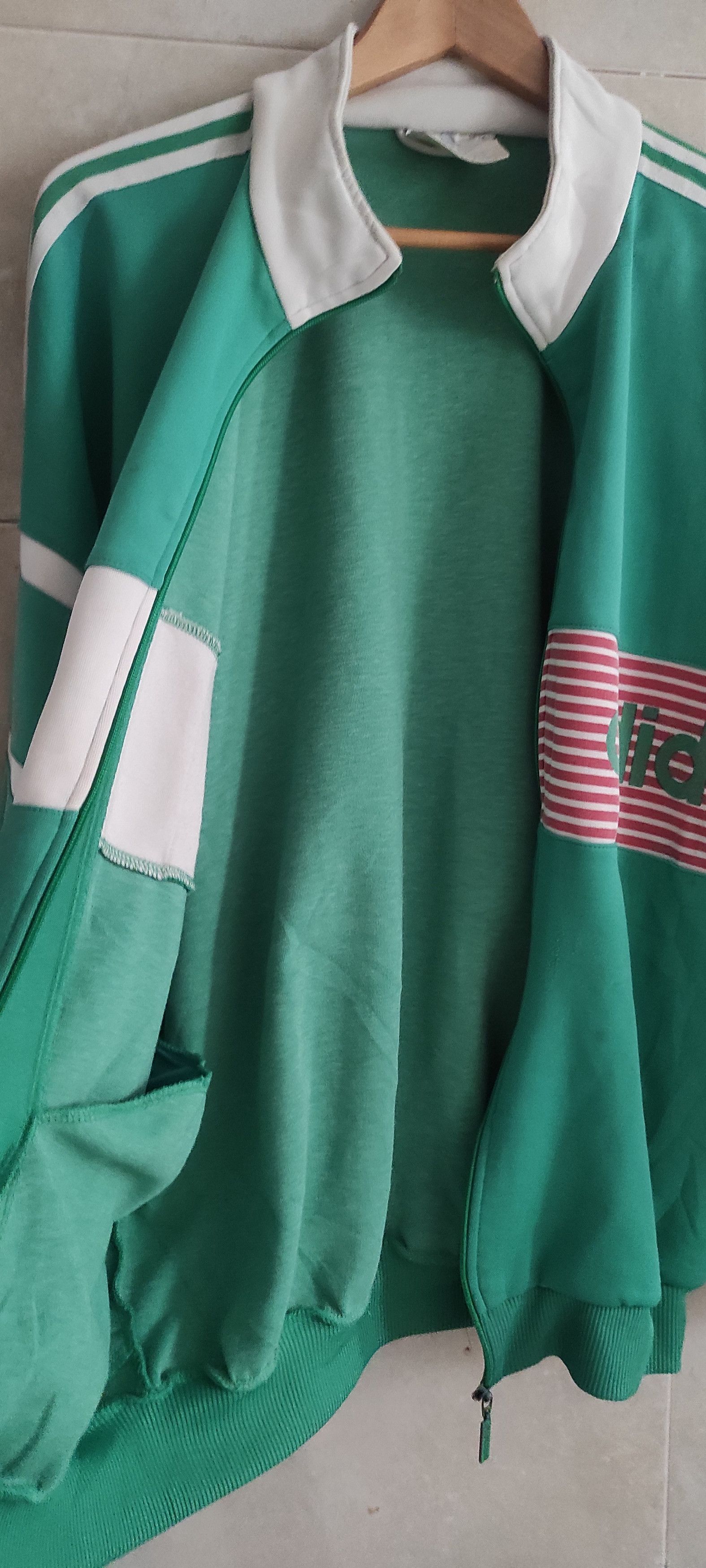 Adidas × Vintage Vintage 1970's Adidas Green Men's Track Jacket Size Size US XL / EU 56 / 4 - 11 Thumbnail