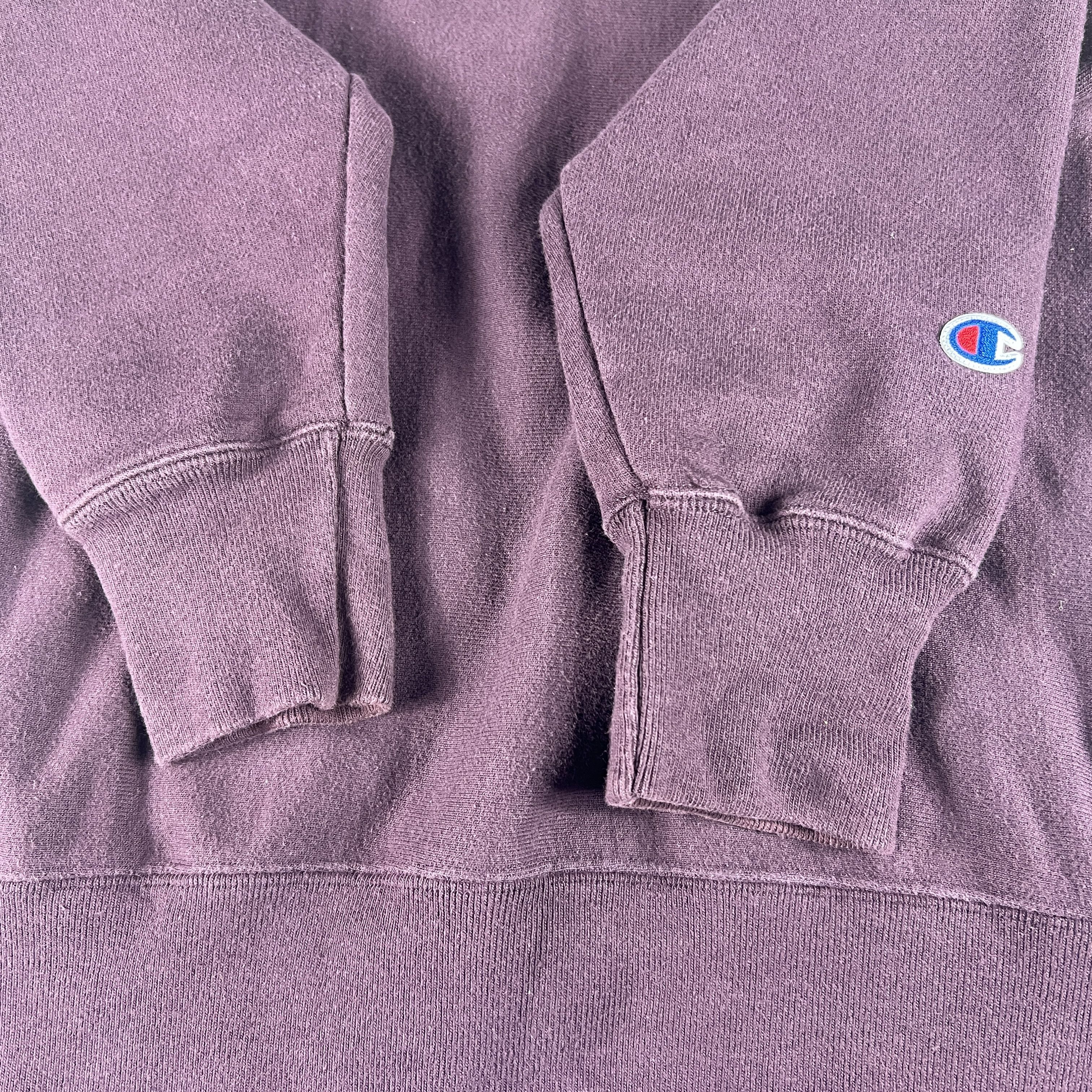 Champion × Vintage Y2K Champion Reverse Weave Sweatshirt Purple Logo Crewneck Size US M / EU 48-50 / 2 - 4 Thumbnail