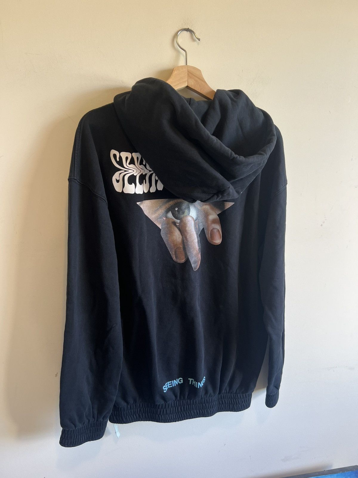 Off-White Off White “Seeing Things” Hoodie Black | Grailed