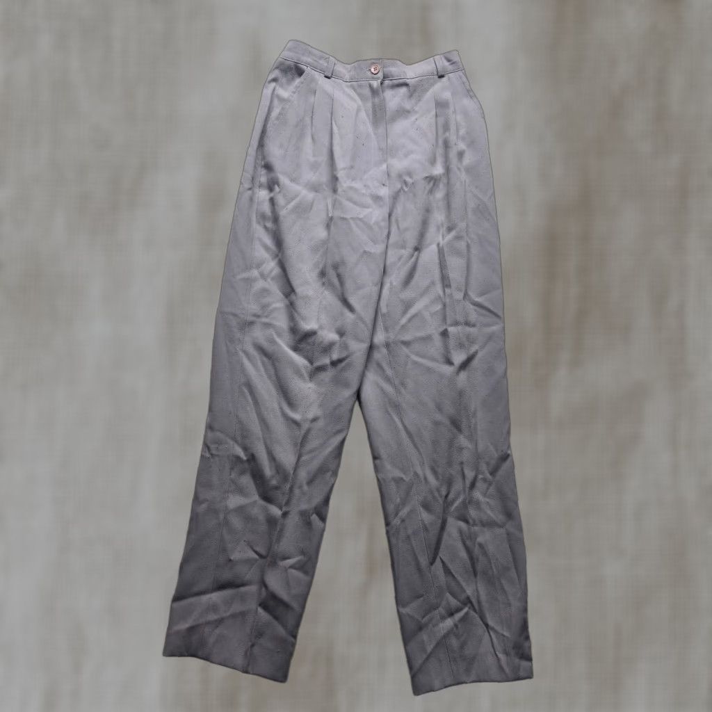 Vintage Catrina Pants Solid Gray Adult Women's Size 7 Belt Loops Women’s Gray Pants 7 Size 28" / US 6 / IT 42 - 1 Thumbnail
