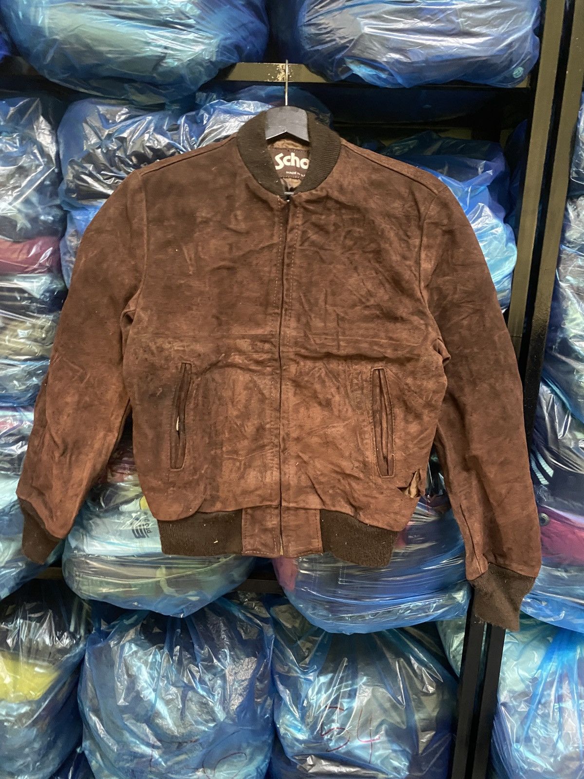 Schott Vintage Schott NYC Made in USA Brown Suede Bomber Schott Vintage Schott NYC Made in USA Brown Suede Bomber