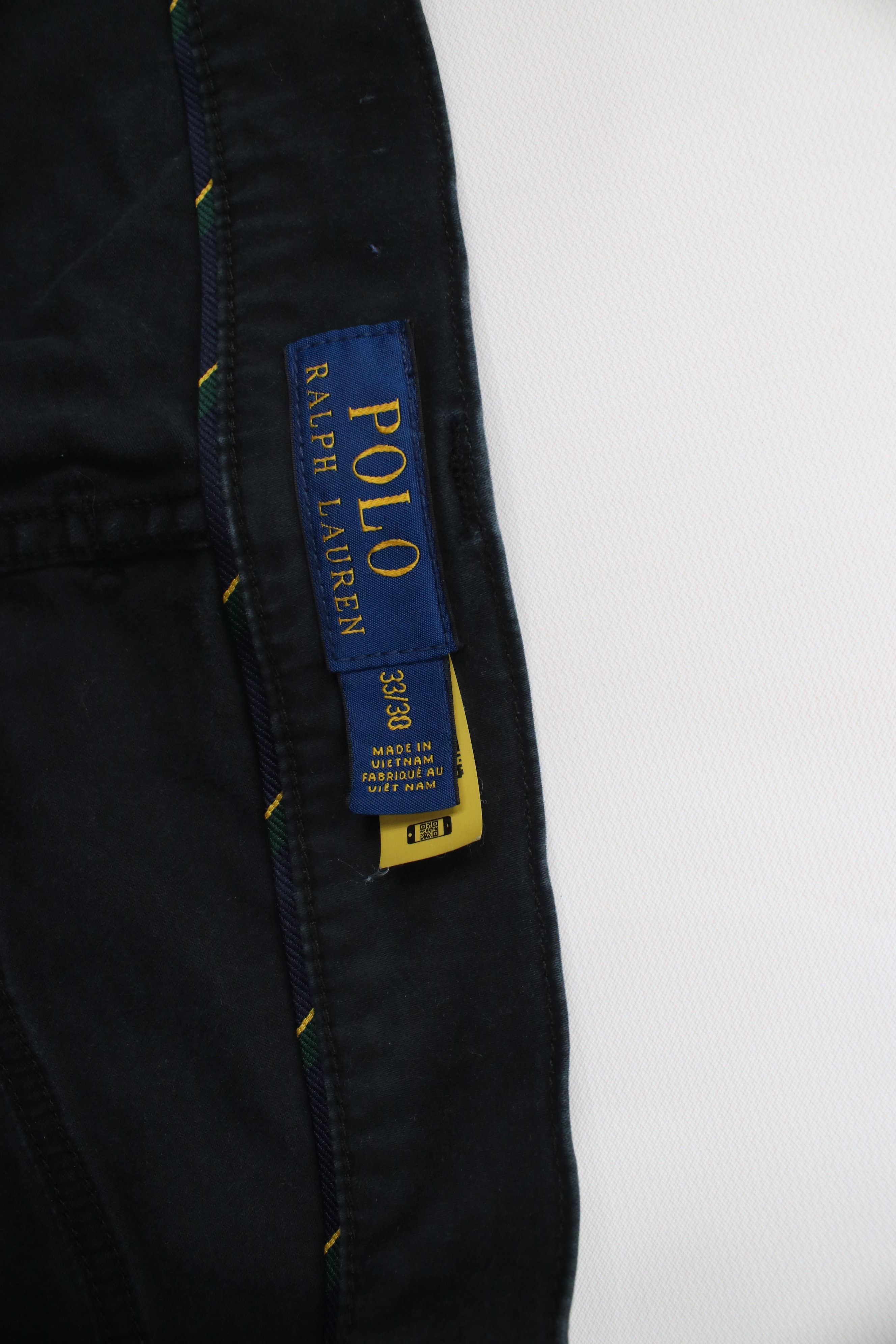 Polo Ralph Lauren Vintage Y2K Ralph Lauren Slim Straight Leg Pants Black Size US 33 - 8 Thumbnail