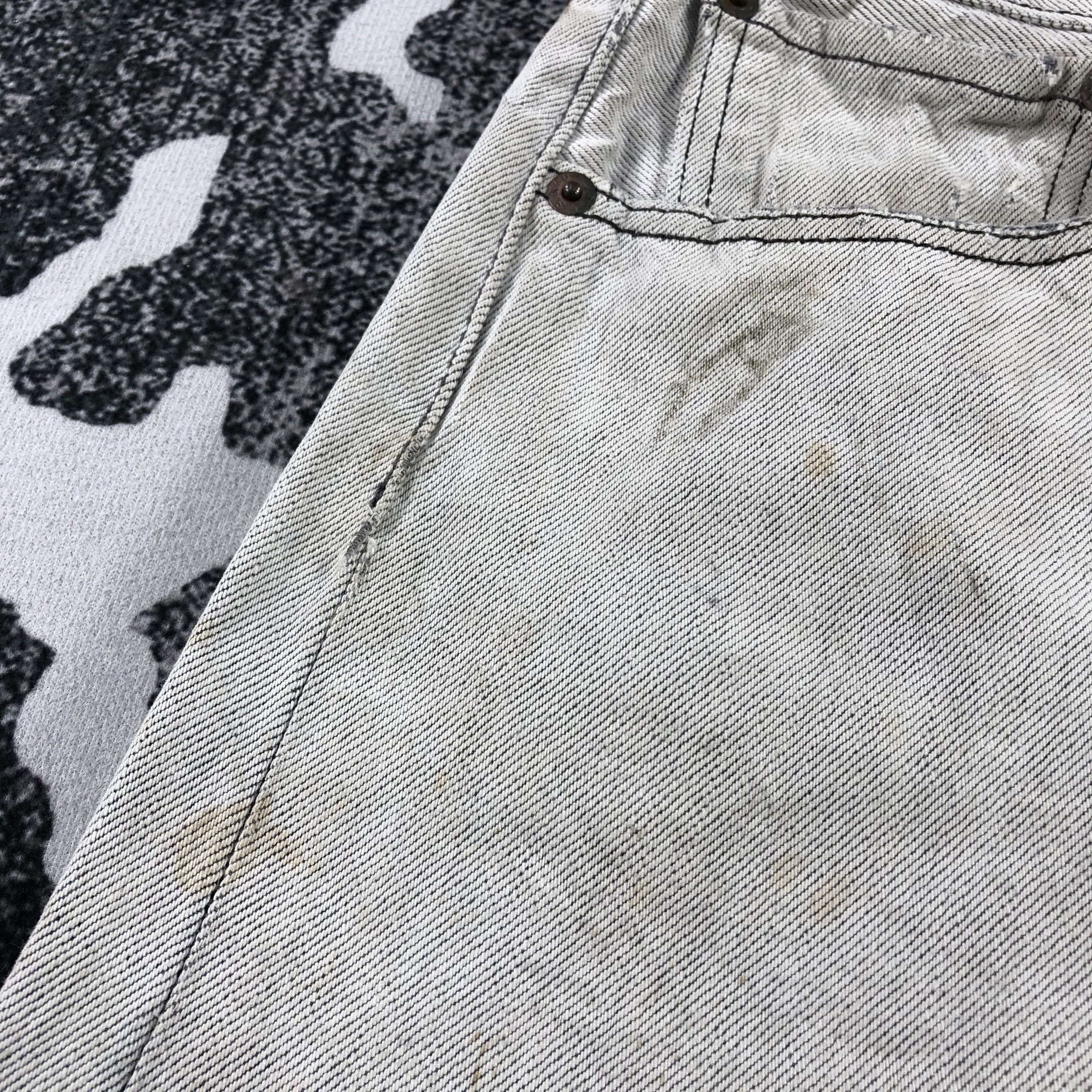 Levi's Vintage Levis 501 Jeans Dirty Faded Gray Denim KJ797 Size US 33 - 8 Thumbnail