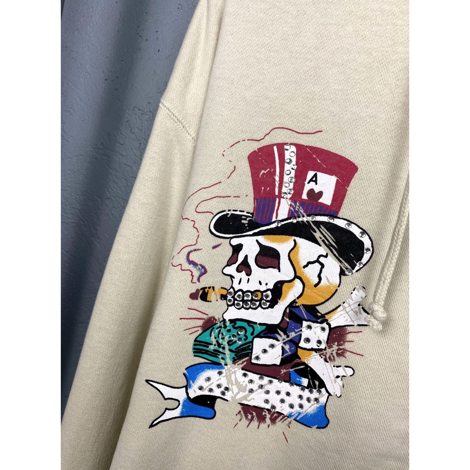 Ed Hardy Ed Hardy by Christian Audigier Mens Full Zip Hoodie 2XL Beige Hoodie Mens 2XL Ed Hardy Full Zip Hoodie Size US XXL / EU 58 / 5 - 3 Thumbnail
