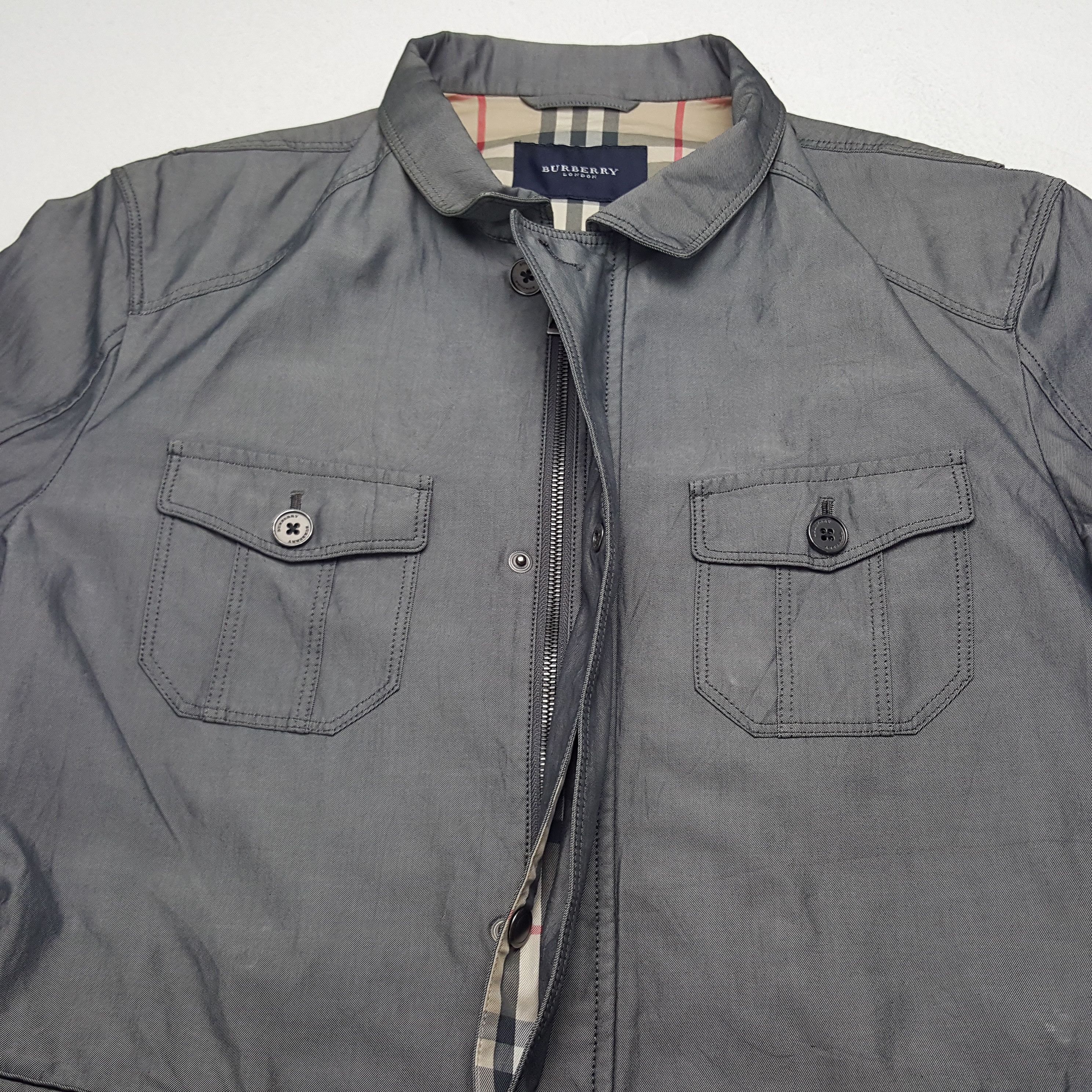 Burberry × Vintage Vintage Burberry London Custom Art Zipper Jacket Size US L / EU 52-54 / 3 - 10 Thumbnail