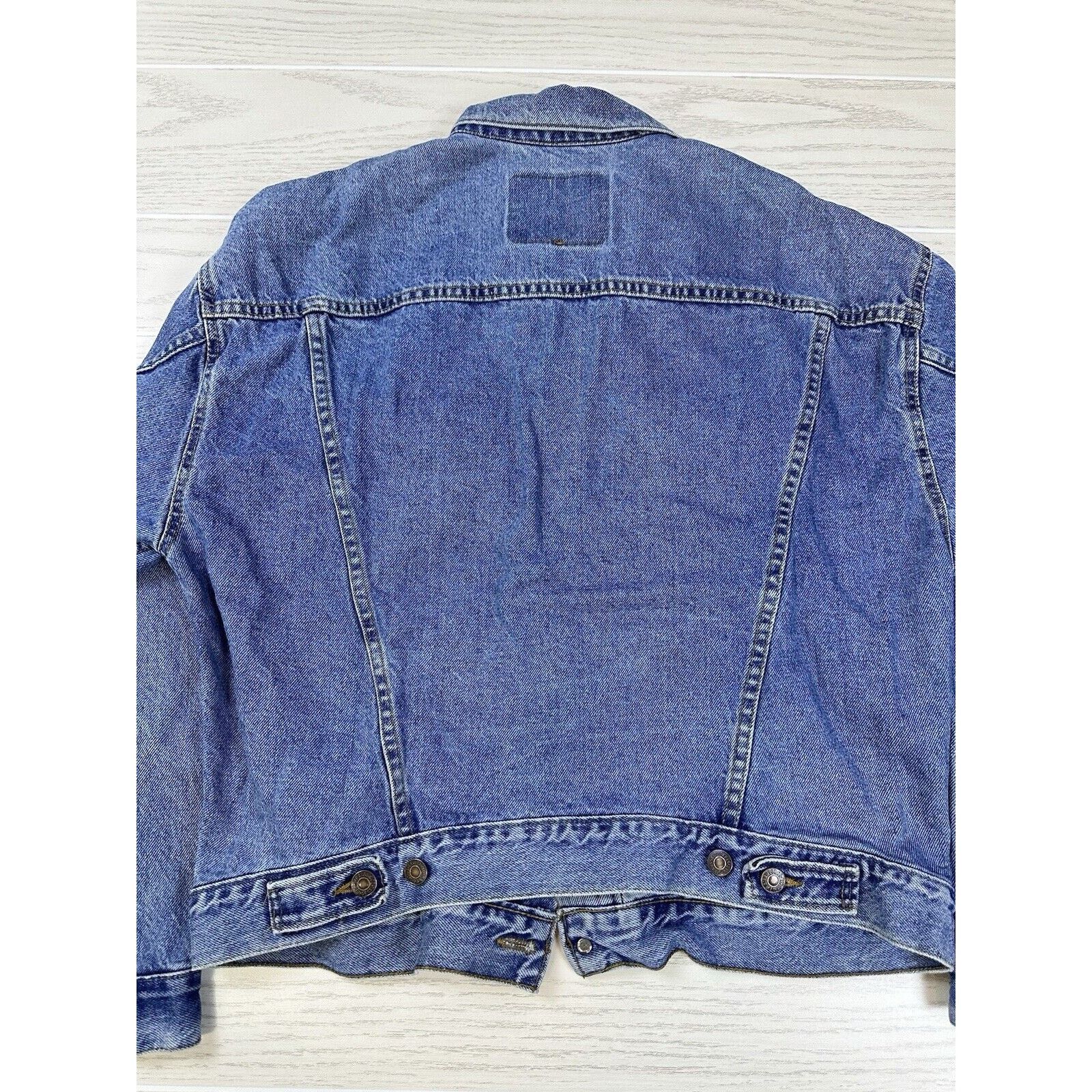 Levi's × Vintage Vintage 57598 White Tab Levi Denim Jacket Size US XL / EU 56 / 4 - 7 Thumbnail