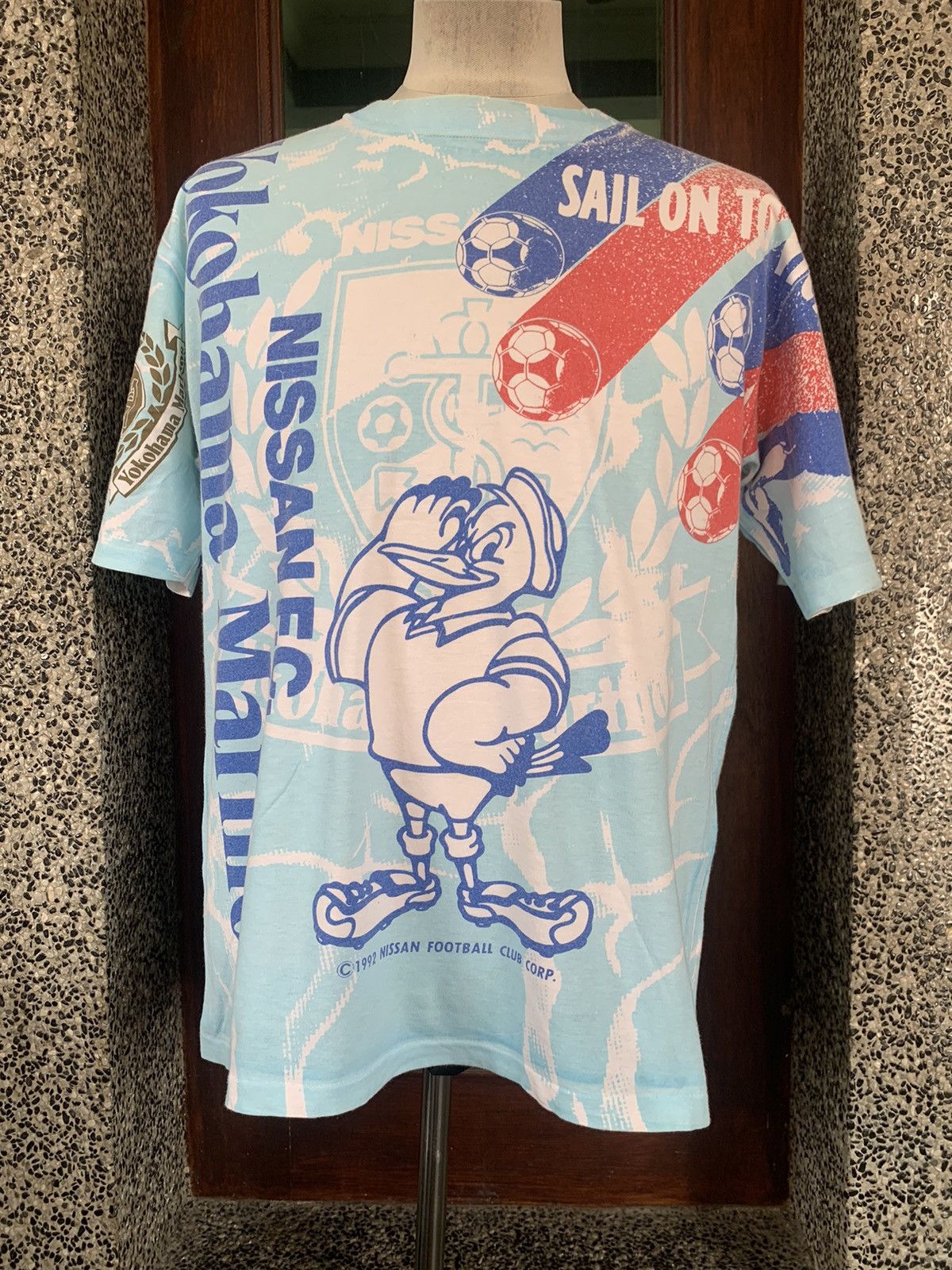 Japanese Brand × Vintage Vintage 90s Nissan FC Yokohama Marinos J League T shirt Size US M / EU 48-50 / 2 - 1 Thumbnail