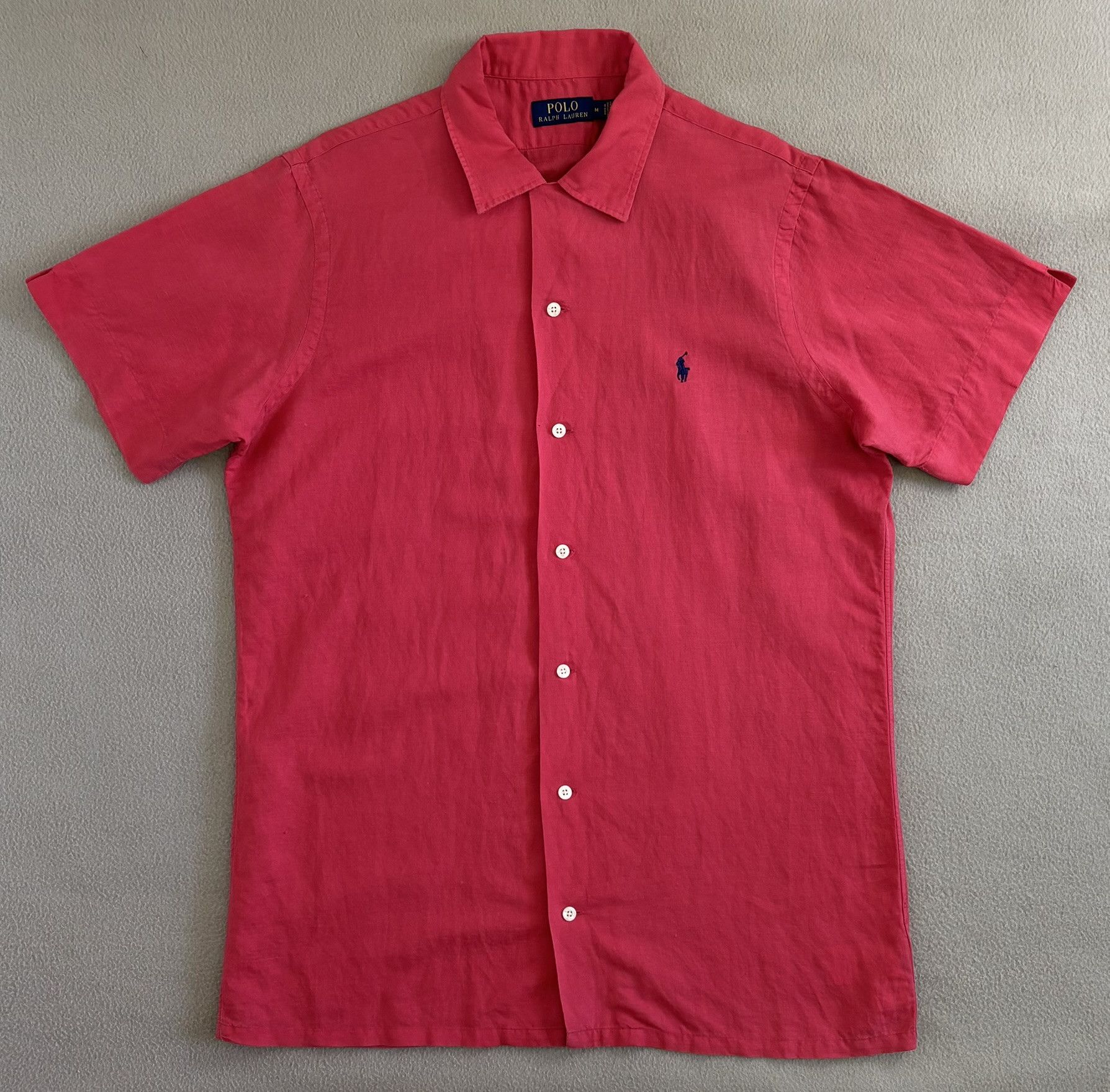 Polo Ralph Lauren Polo Ralph Lauren Red Linen shirt Medium Size US M / EU 48-50 / 2 - 5 Thumbnail
