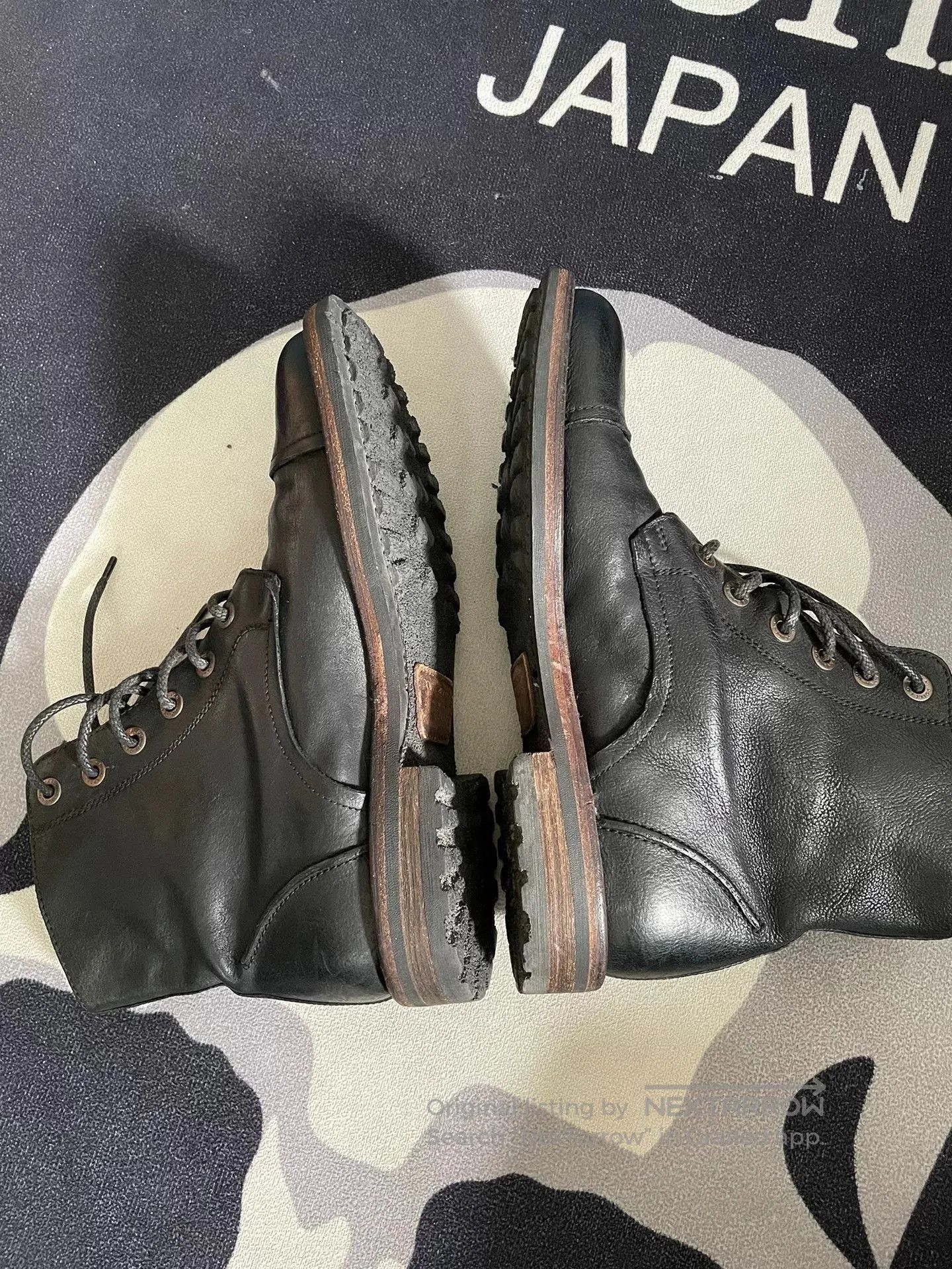 Dolce & Gabbana DG Men's Black Leather Military Boots. Size US 8 / EU 41 - 4 Thumbnail