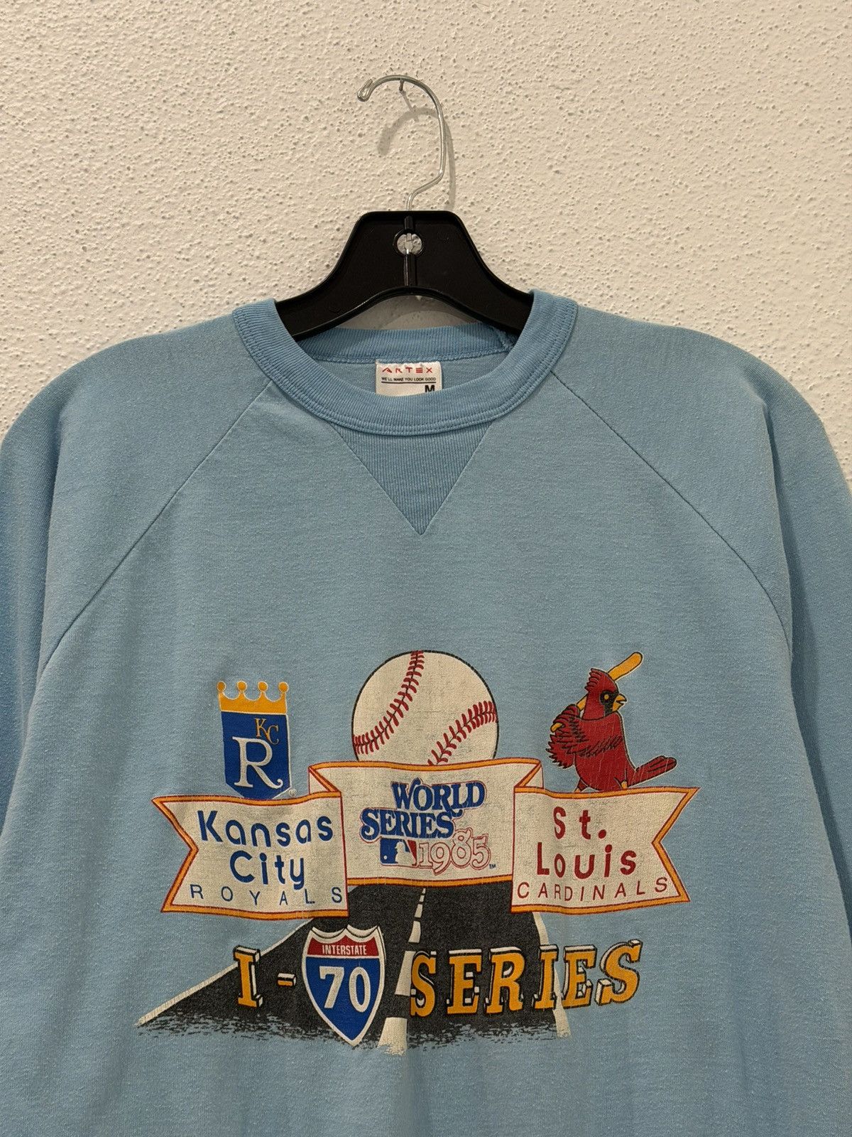 MLB Vintage 80s Royals Vs Cardinals 1985 WorldSeries I-70 Series Size US M / EU 48-50 / 2 - 2 Thumbnail