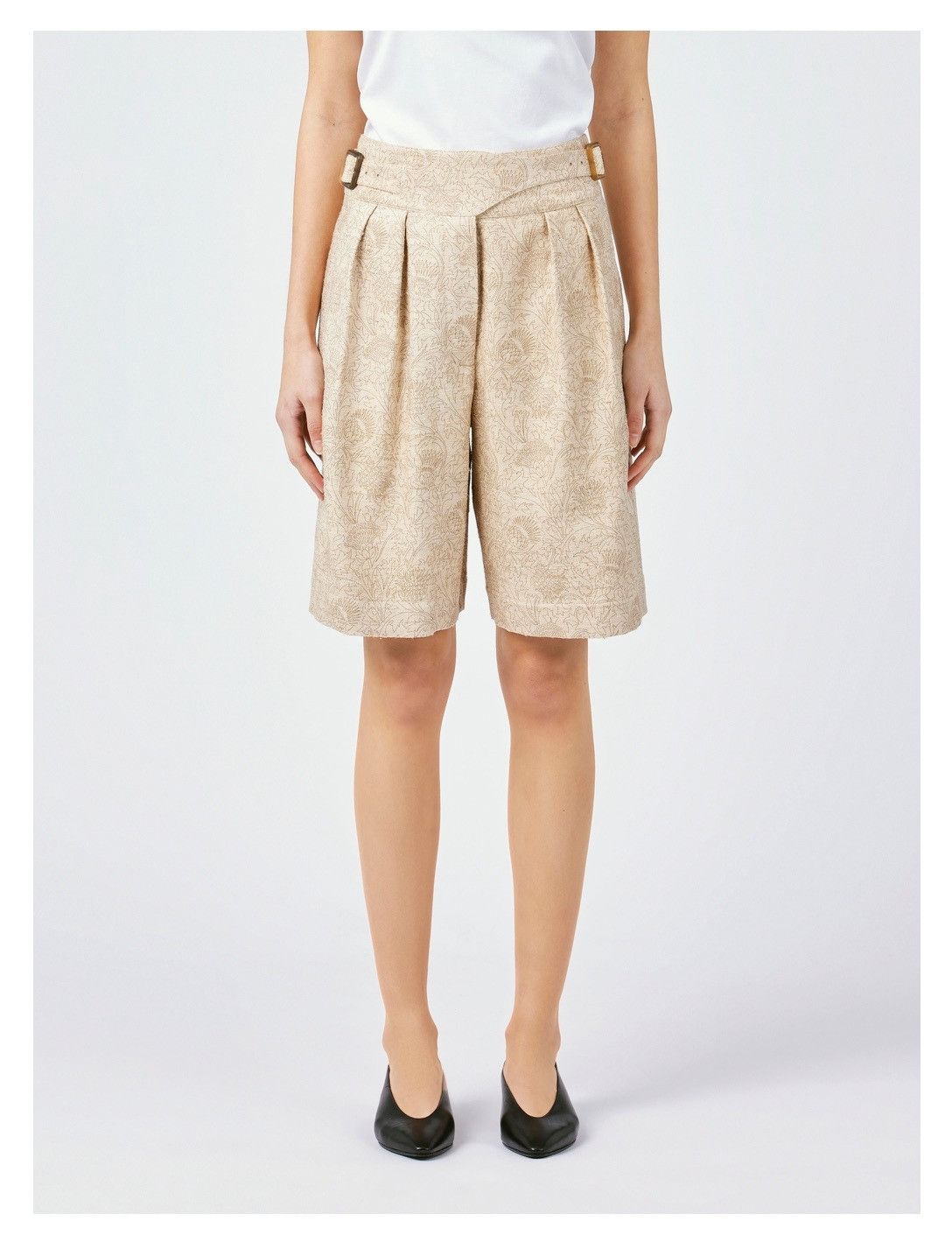 Loro Piana o1srvl11e0725 FAO6801 Cardo Tussah Short in Beige Size 26" / US 2 / IT 38 - 7 Thumbnail