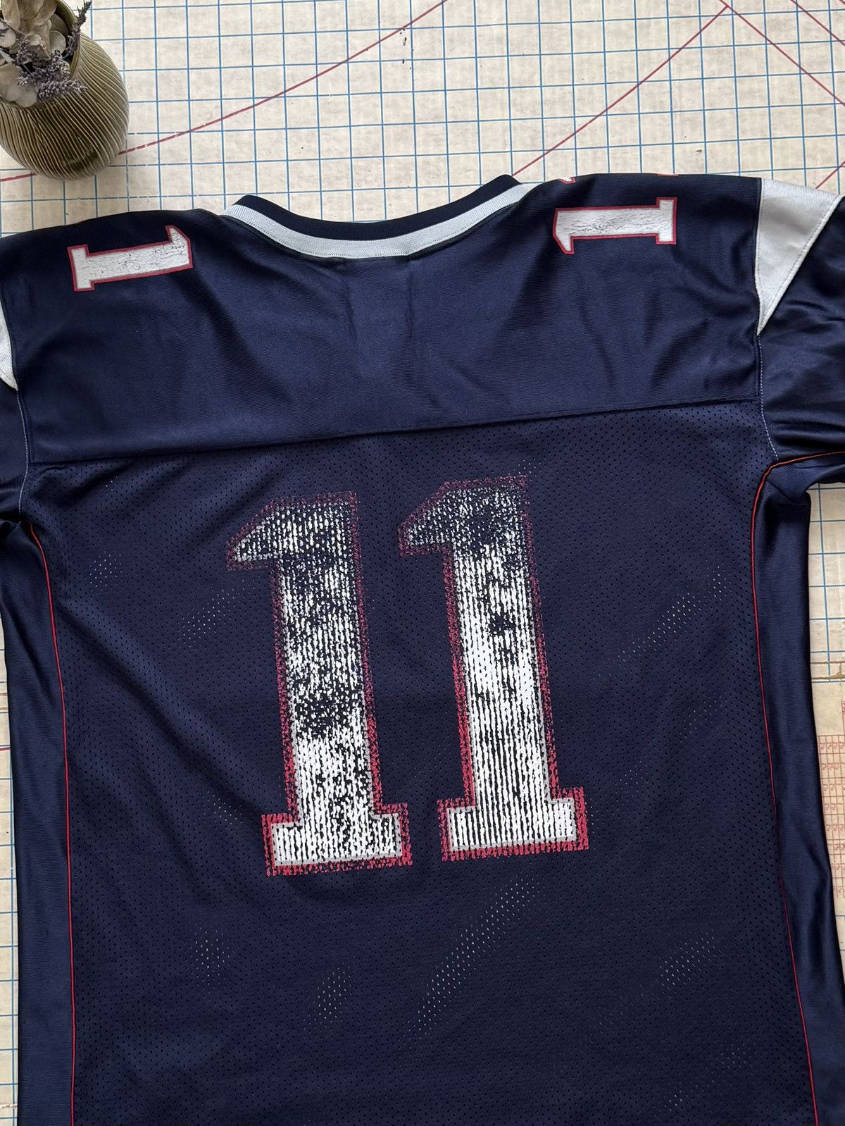 Adidas Vintage Adidas Team New England Patriots Drew Bledsoe Jersey Size US L / EU 52-54 / 3 - 12 Thumbnail