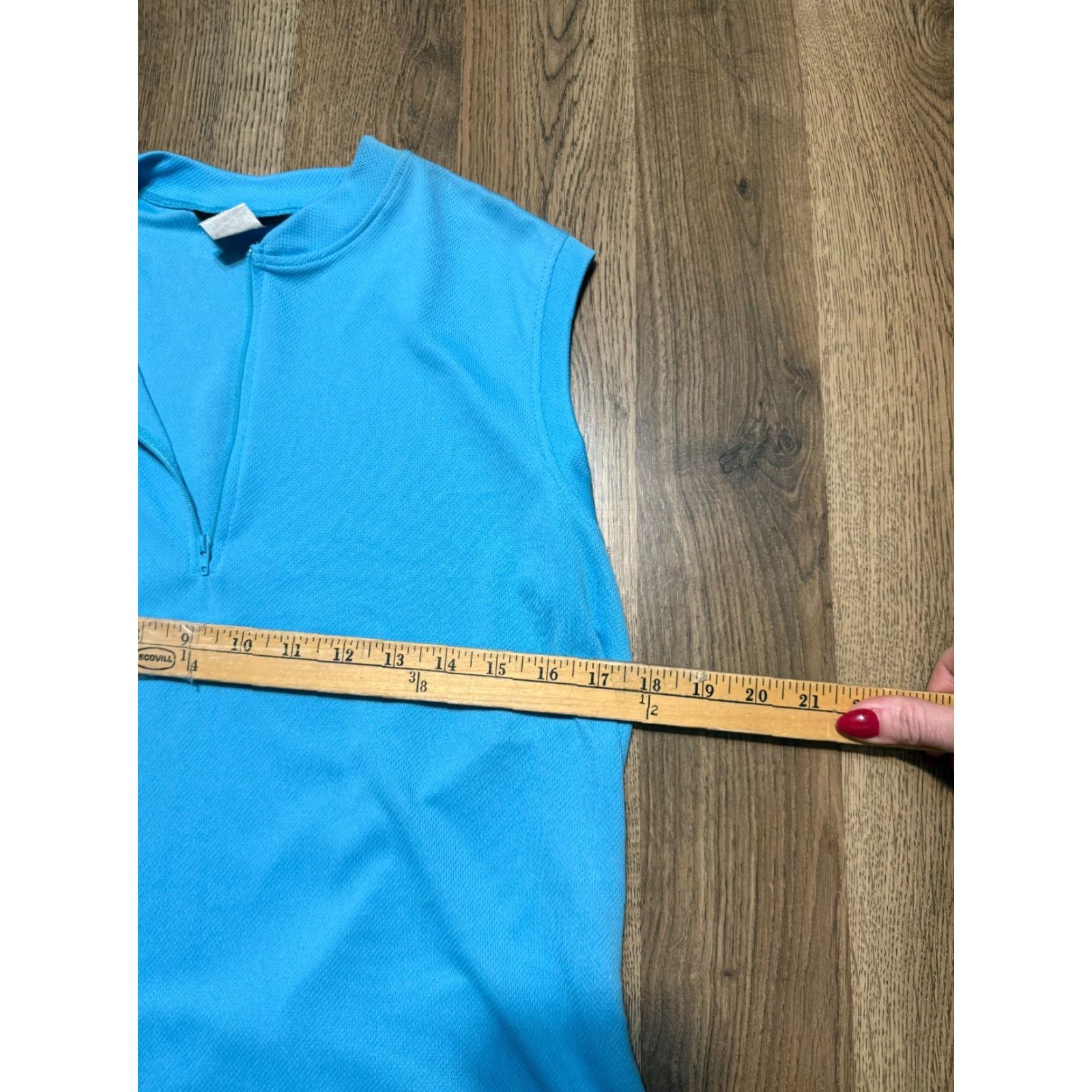 Vintage Canari Tank Top Men’s Large Blue 1/4 Zipper Sleeveless T-Shirt Size US L / EU 52-54 / 3 - 5 Thumbnail