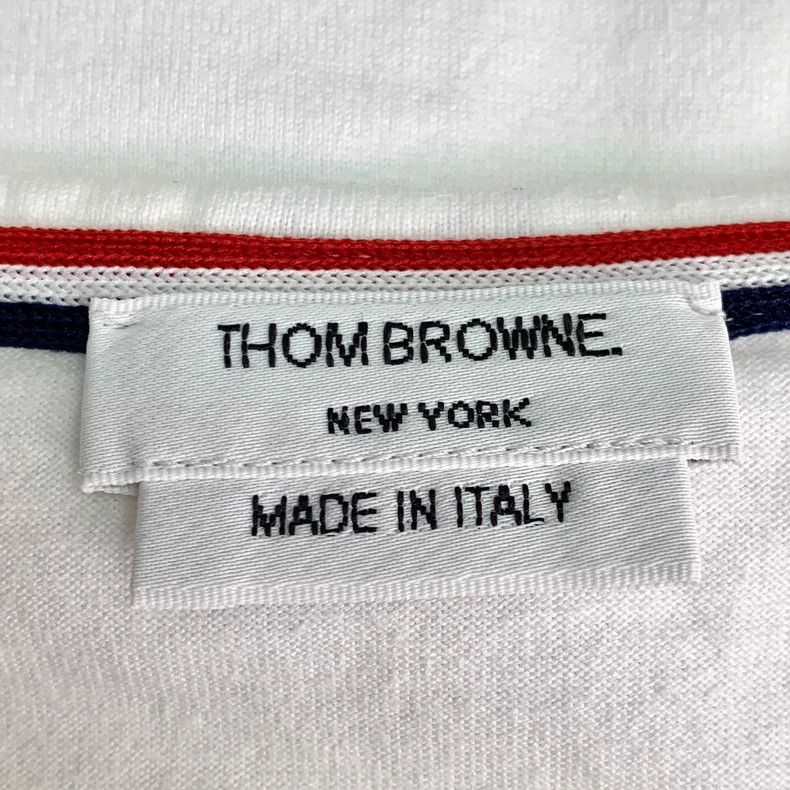 Thom Browne Thom Browne size0 White satin colored striped cotton round Size US XS / EU 42 / 0 - 6 Thumbnail