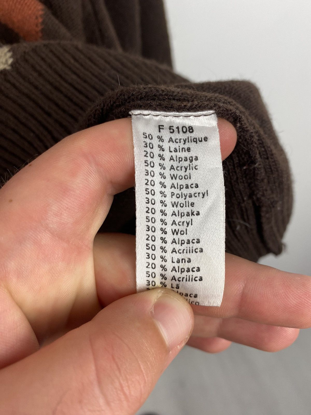 Lacoste Vintage Lacoste V Neck Wool Alpaca Sweater Burberry Ralph Size US L / EU 52-54 / 3 - 6 Thumbnail