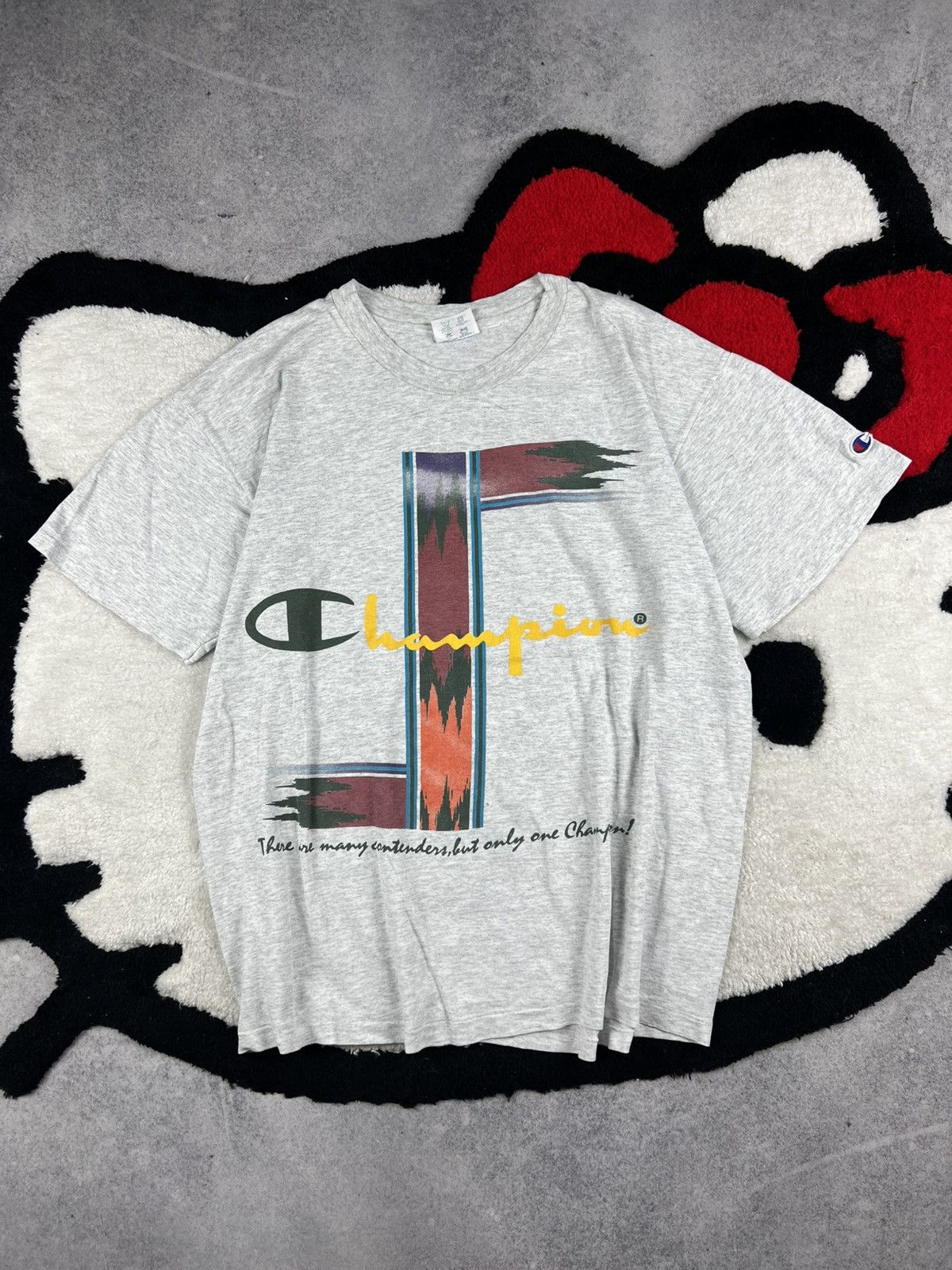 Champion Vintage Champion USA 90s Single Stitch Y2K Tee Shirt Size US L / EU 52-54 / 3 - 1 Thumbnail