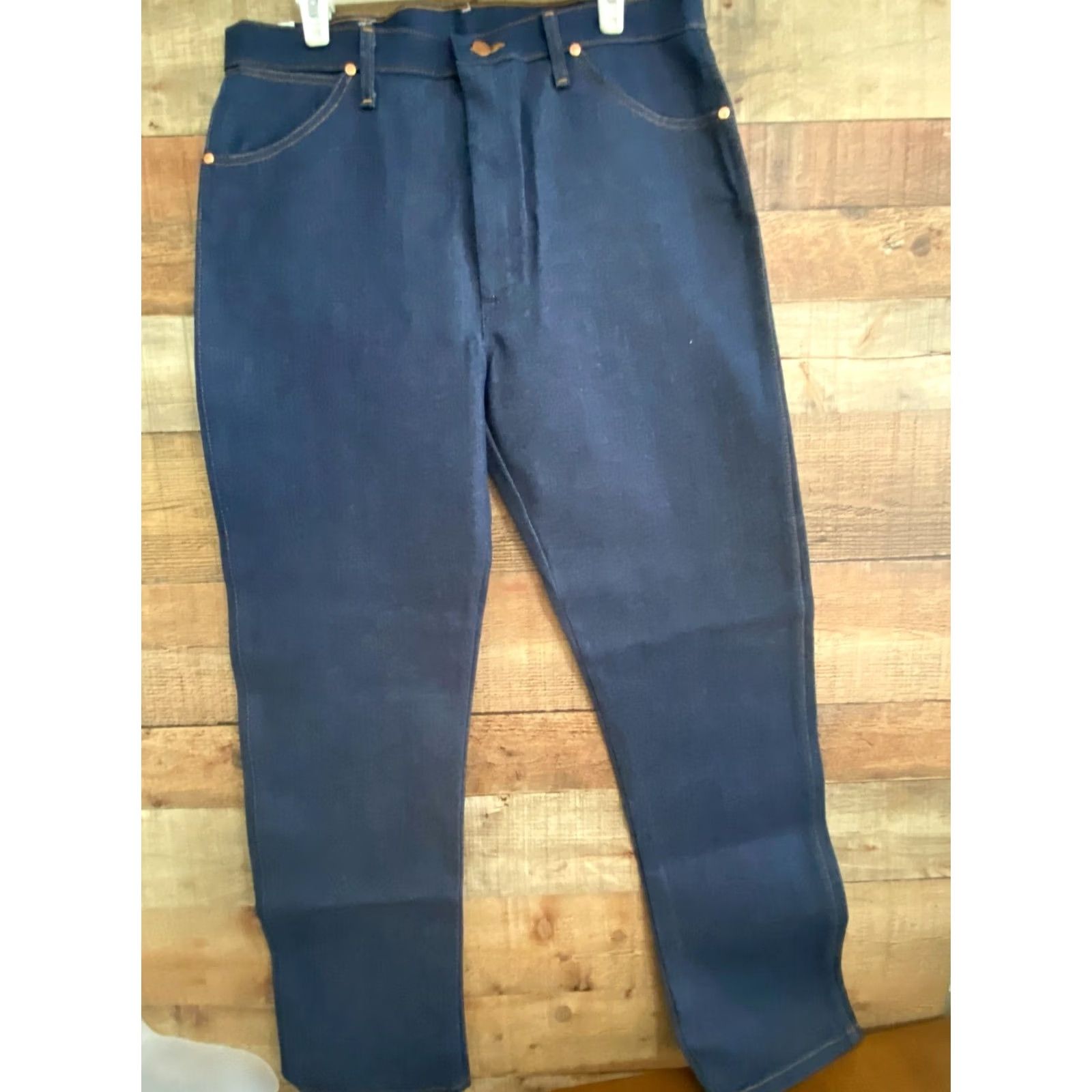 Wrangler VINTAGE Wrangler Original Fit Cowboy Cut Pro Rodeo Mens Jeans 36x34 Blue Cowboy Mens Size US 34 / EU 50 - 2 Thumbnail