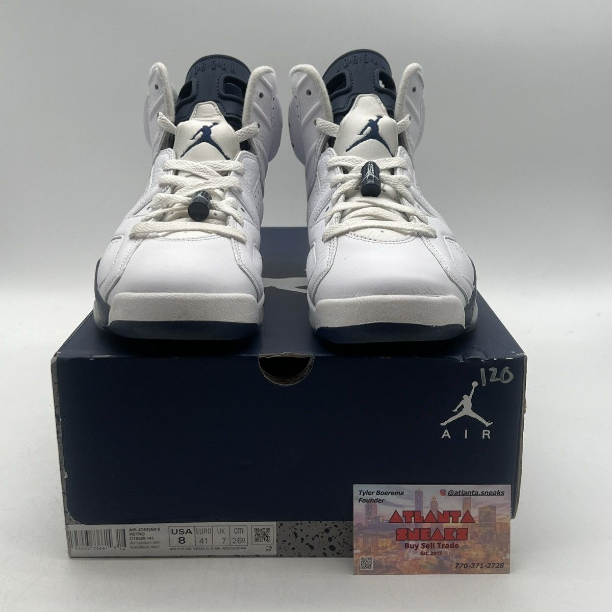 Jordan Brand Air Jordan 6 midnight navy Size US 8 / EU 41 - 2 Thumbnail