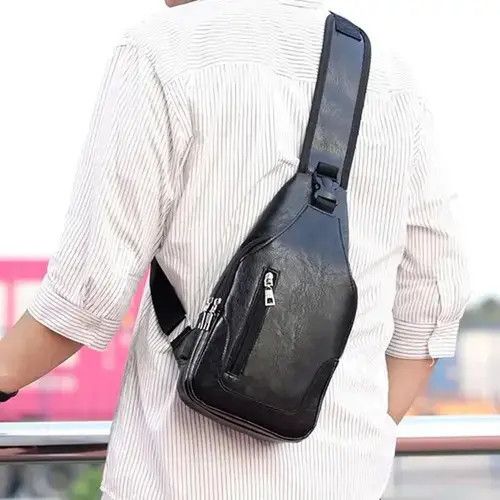 VIBE Cross Body PU Leather Bag Size ONE SIZE - 4 Thumbnail