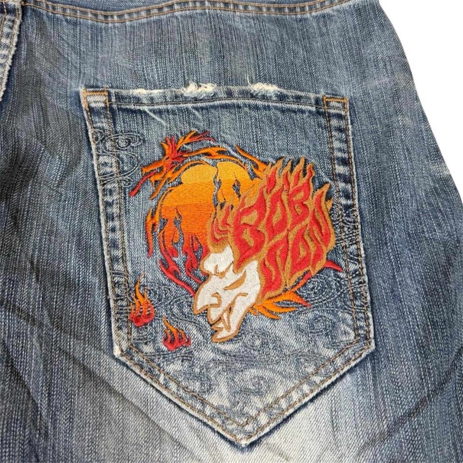 Ed Hardy Japanese vintage Bobson rare denim jeans Size US 36 / EU 52 - 3 Thumbnail