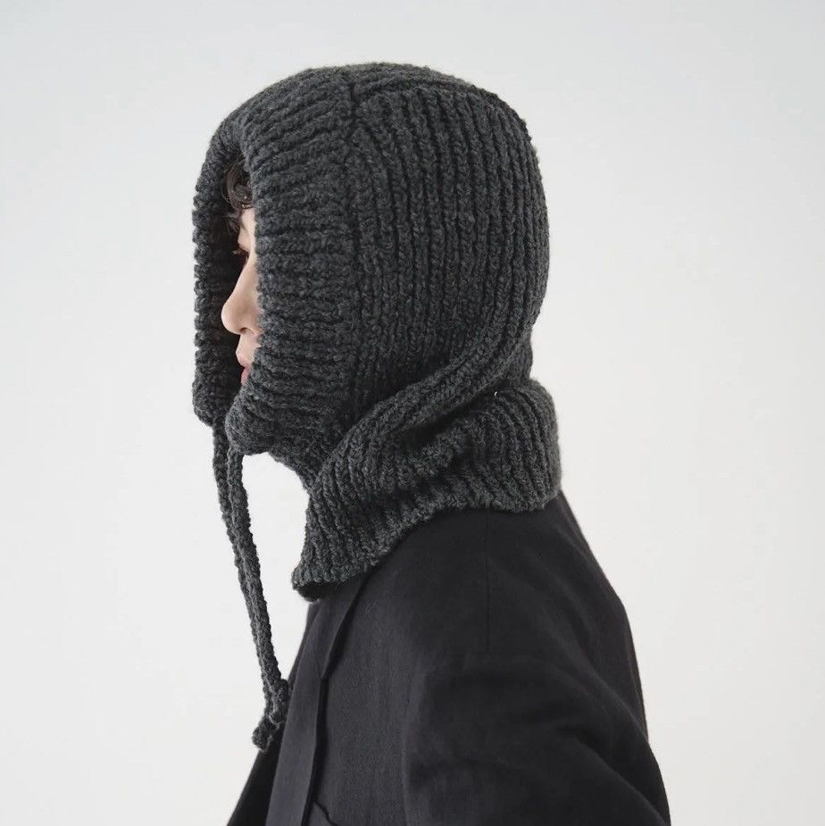 Other sono Hedwig Hood charcoal balaclava Size ONE SIZE - 3 Thumbnail