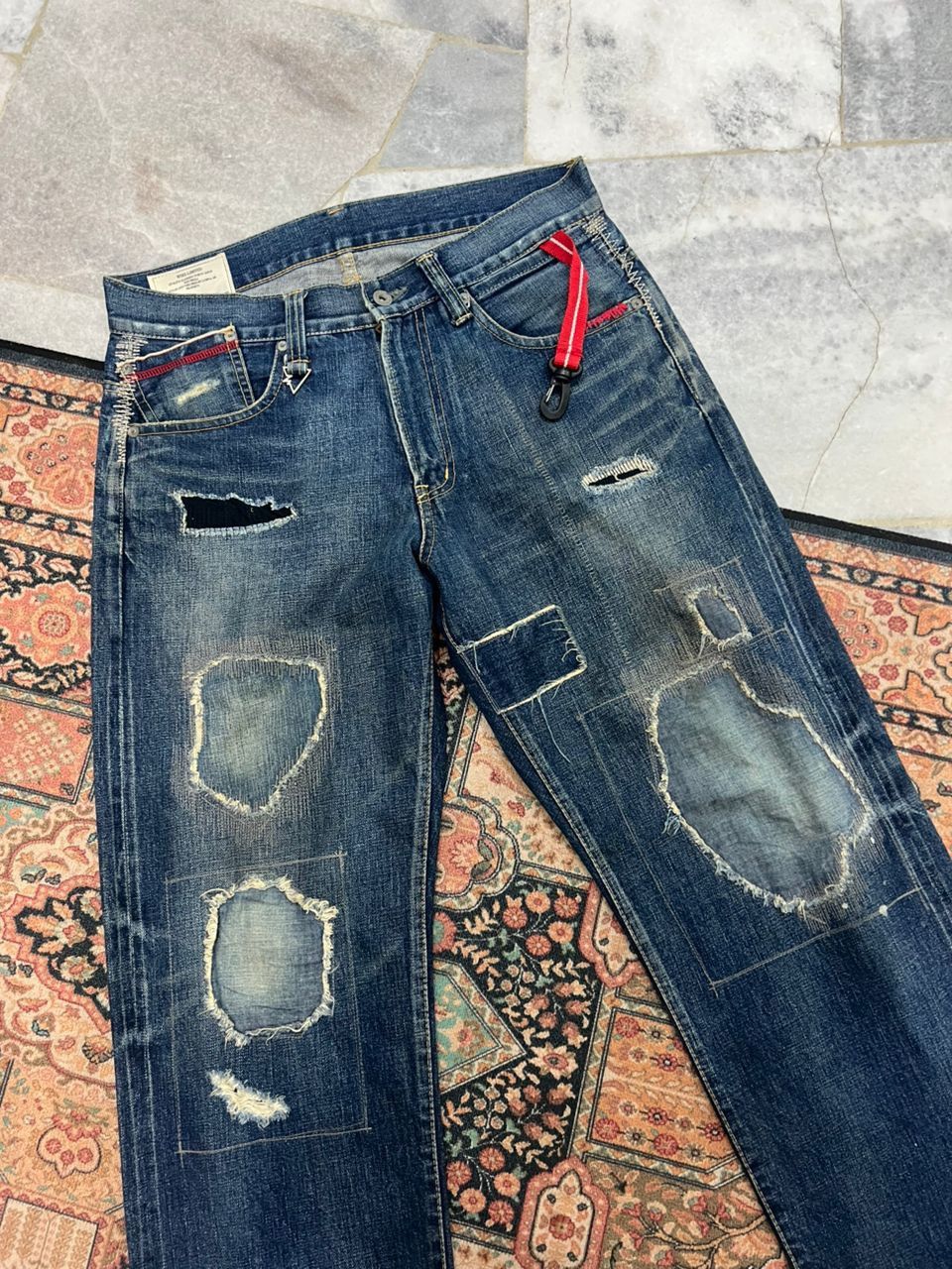 WHIZ LIMITED Vintage Whiz Limited Distressed Selvedge Denim Jeans Size US 34 / EU 50 - 3 Thumbnail