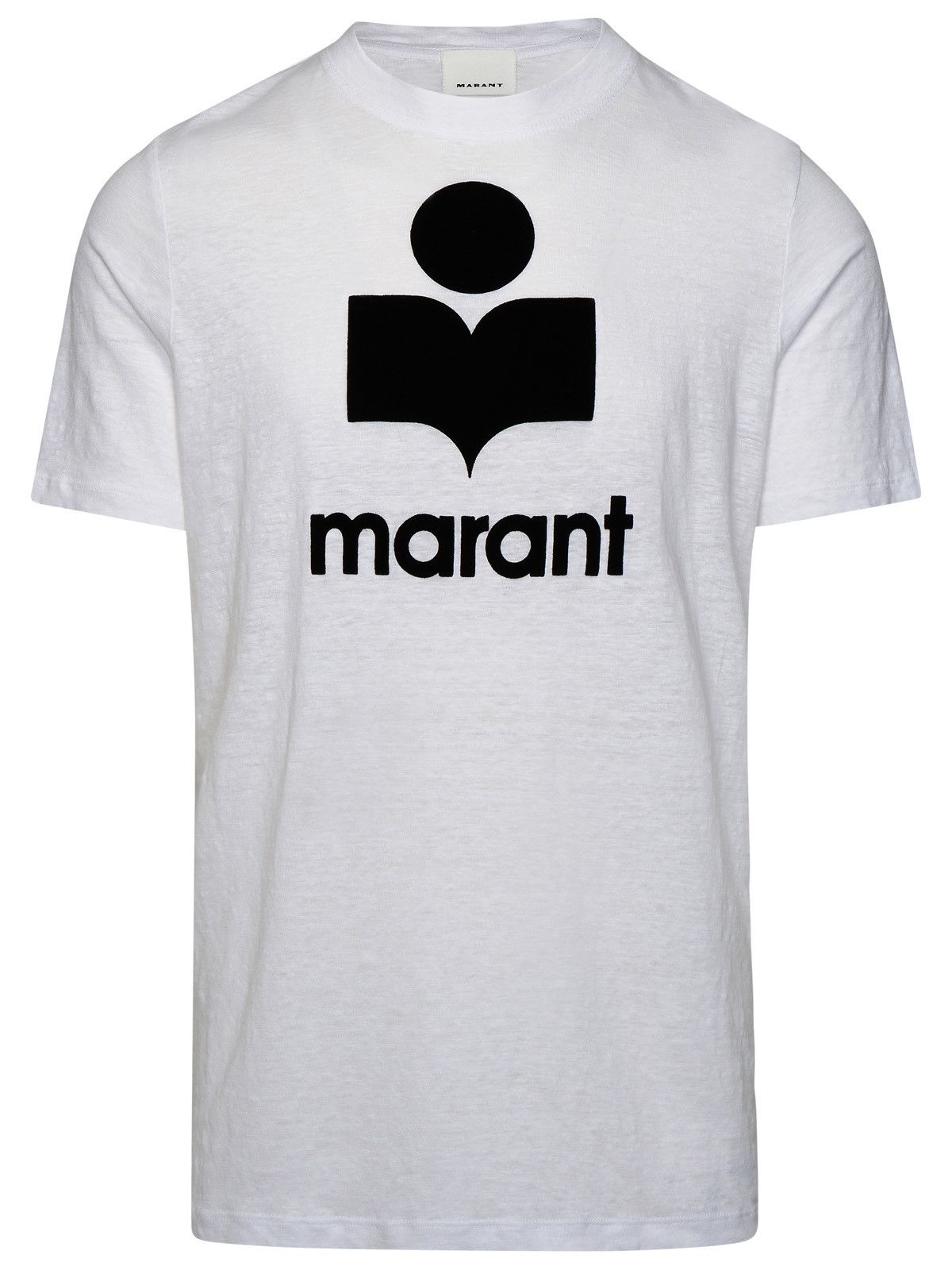 image of Isabel Marant 'karman' White Linen T-Shirt, Men's (Size Small)