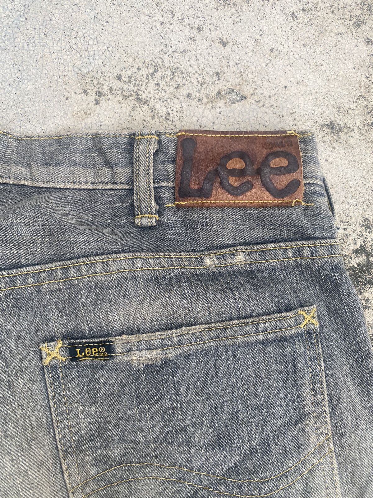 If Six Was Nine × Lee Flare Jeans Lee Distress Patchwork Clawmark Mud Bootcut Size US 32 / EU 48 - 23 Thumbnail