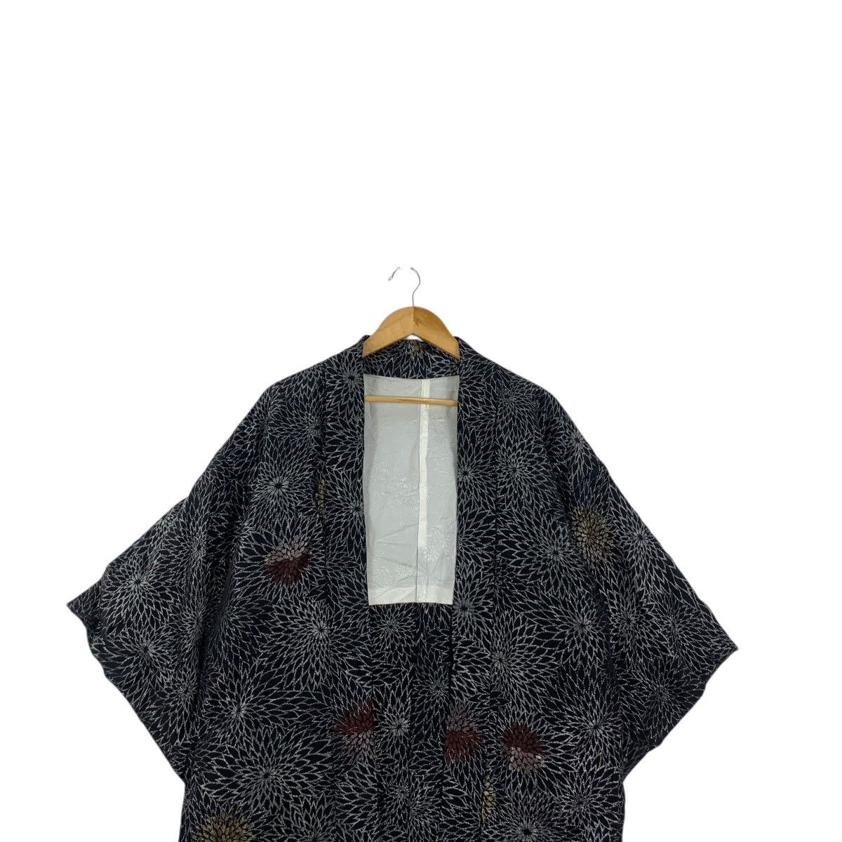 Vintage Vintage 70s KIMONO JAPAN HAORI Geometric Traditional Geisha Size XXL / US 16-18 / IT 52-54 - 2 Thumbnail